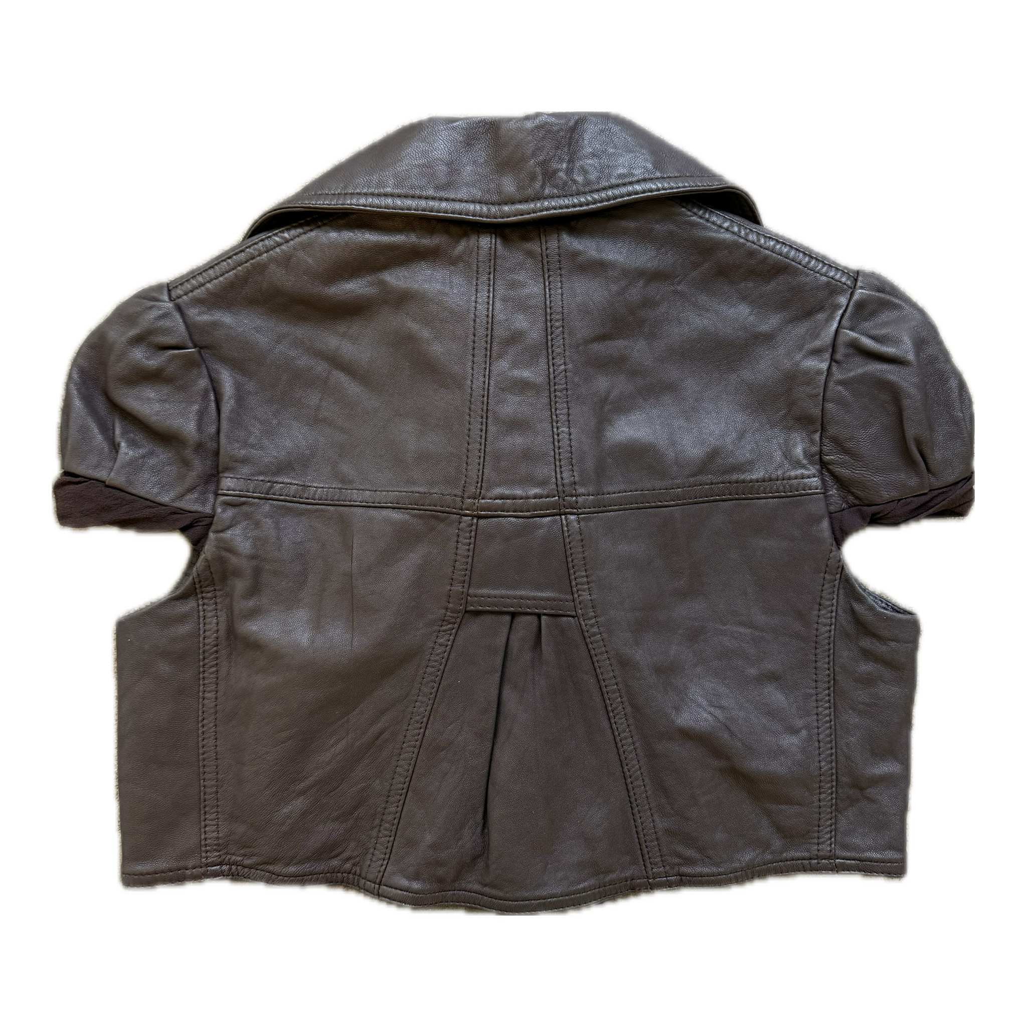 Cropped double breasted top