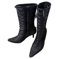Vintage lace detail boots