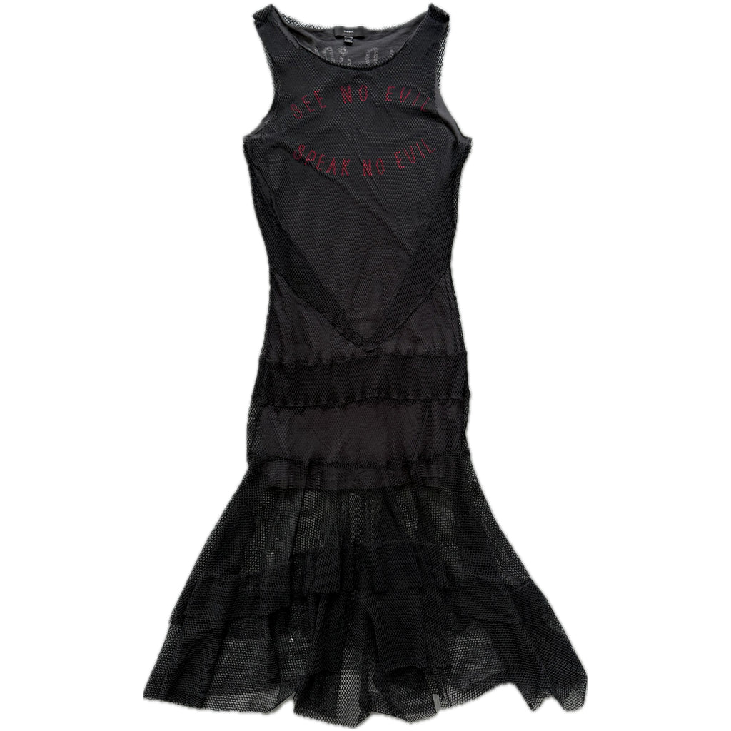 Diesel mesh maxi dress