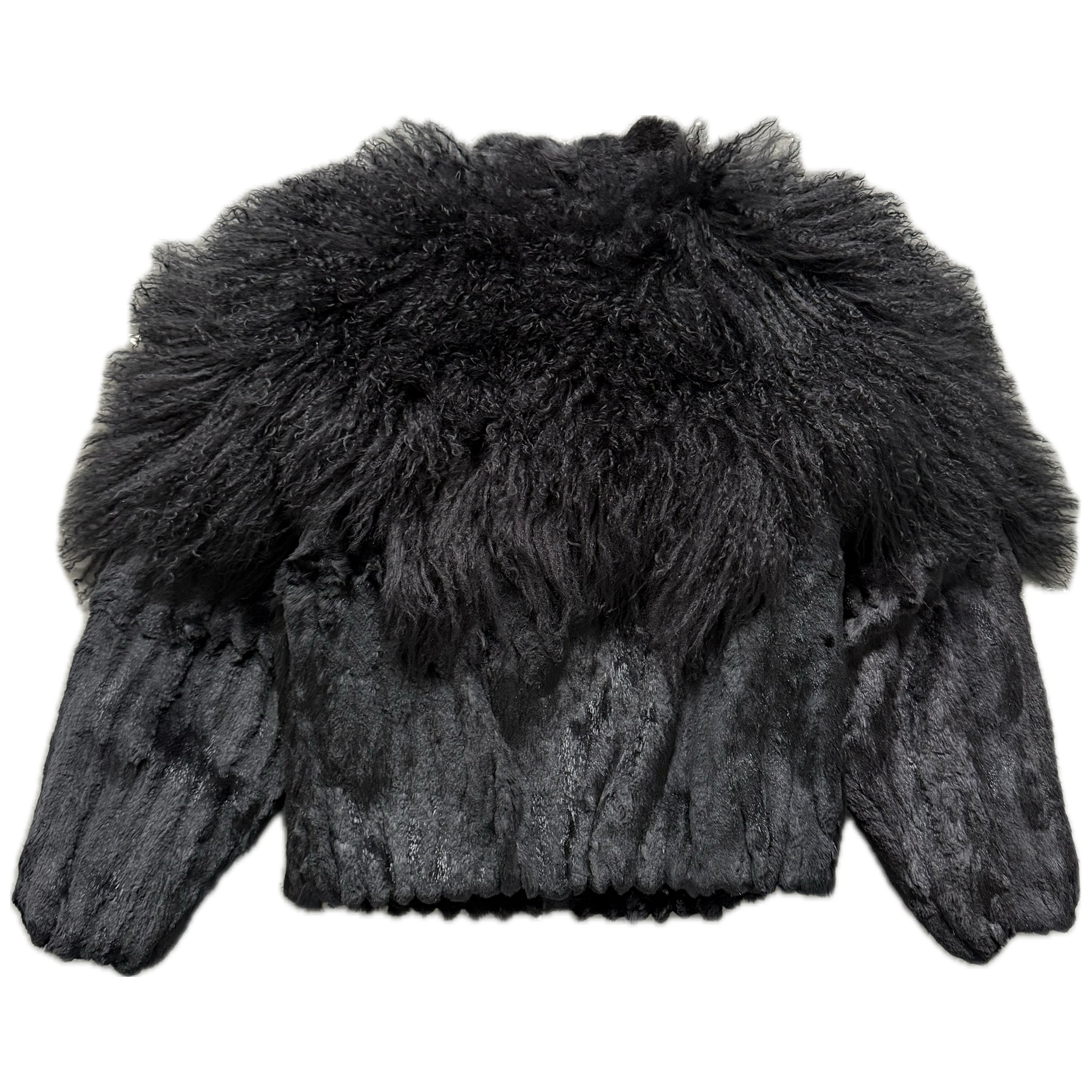 Mongolian & rabbit fur jacket