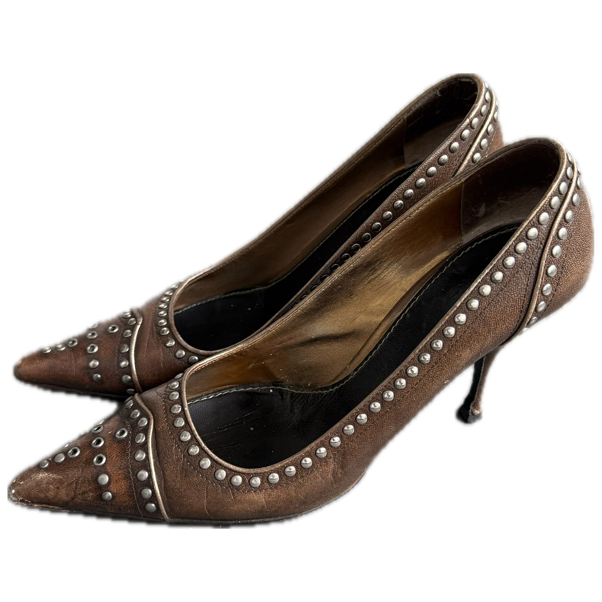 Prada Calzature studded pumps