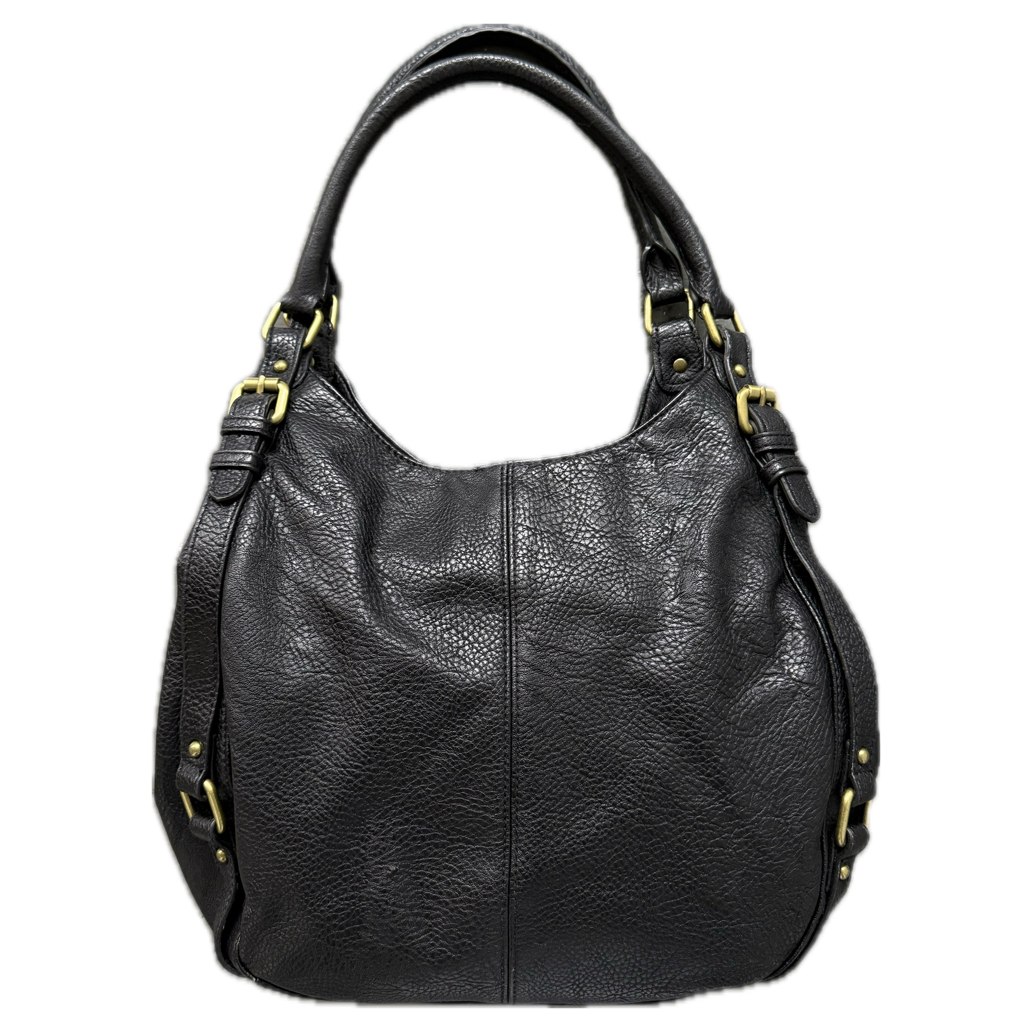 Vintage leather buckle bag