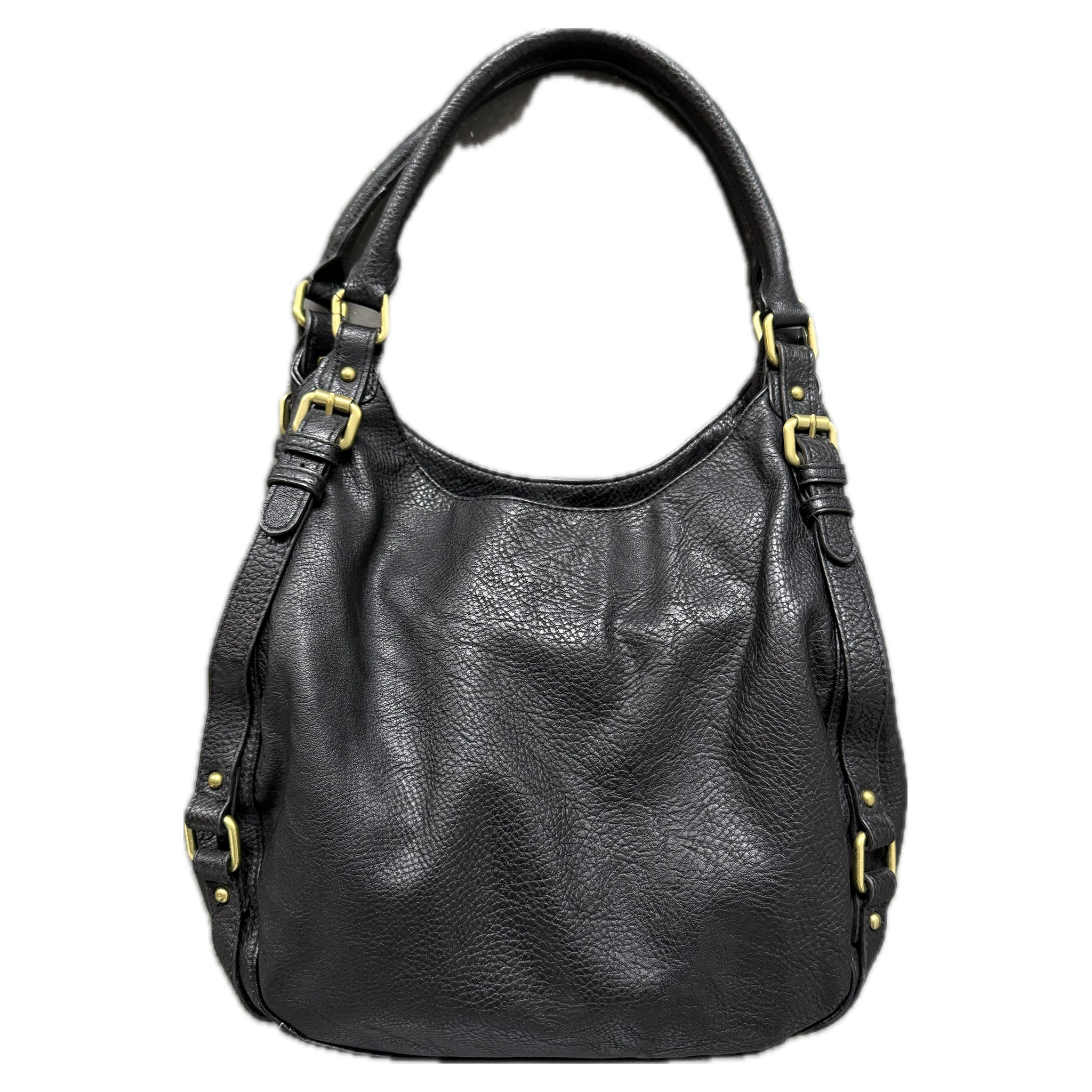 Vintage leather buckle bag