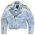 Alexander Mcqueen denim moto jacket