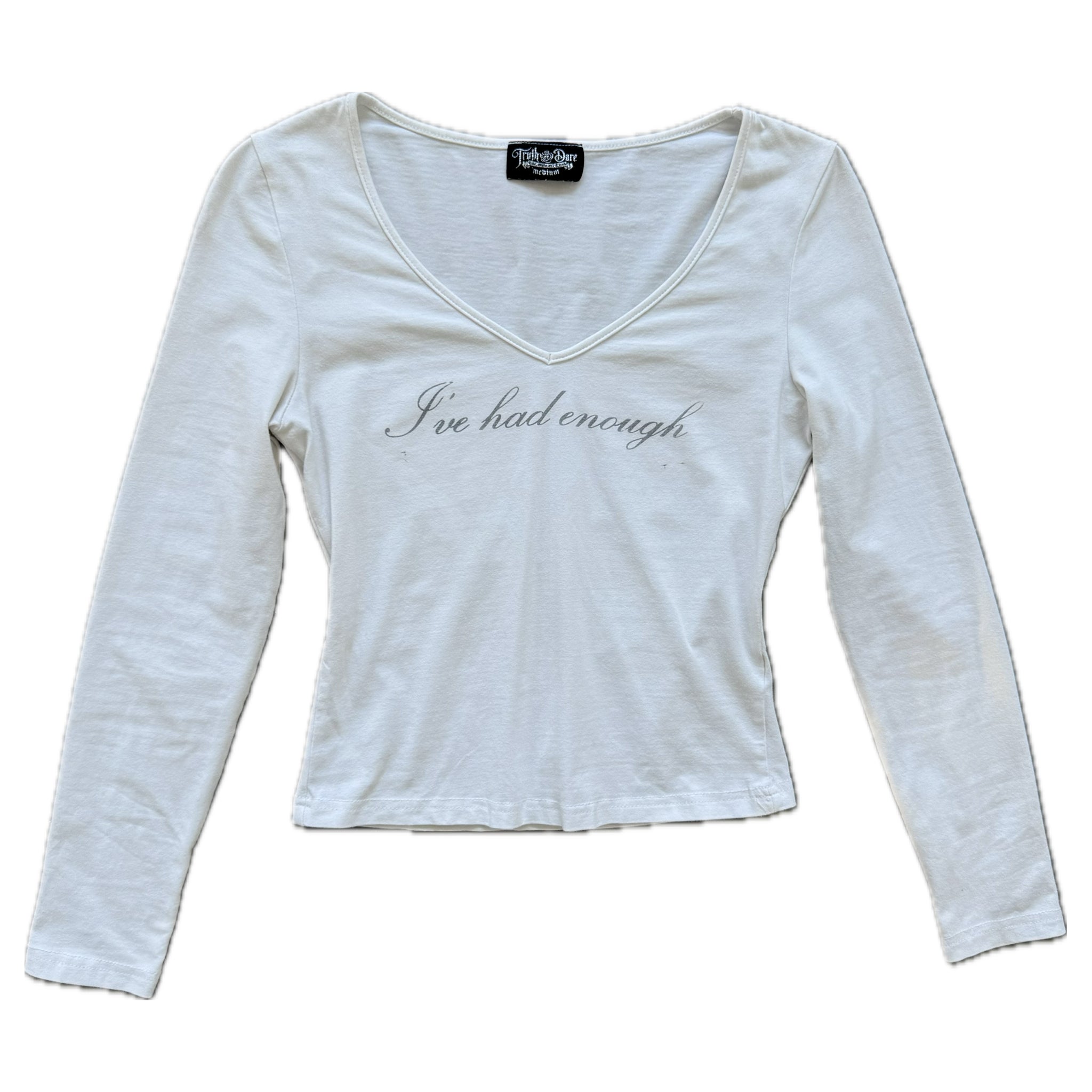 Vintage "I've had enough" top