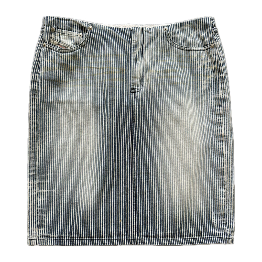 Diesel striped midi skirt