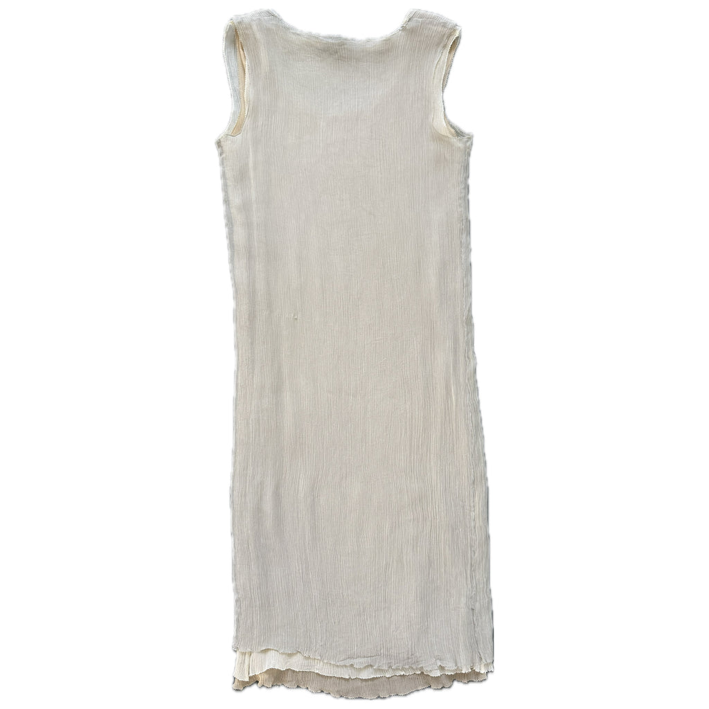 Silk chiffon layered dress