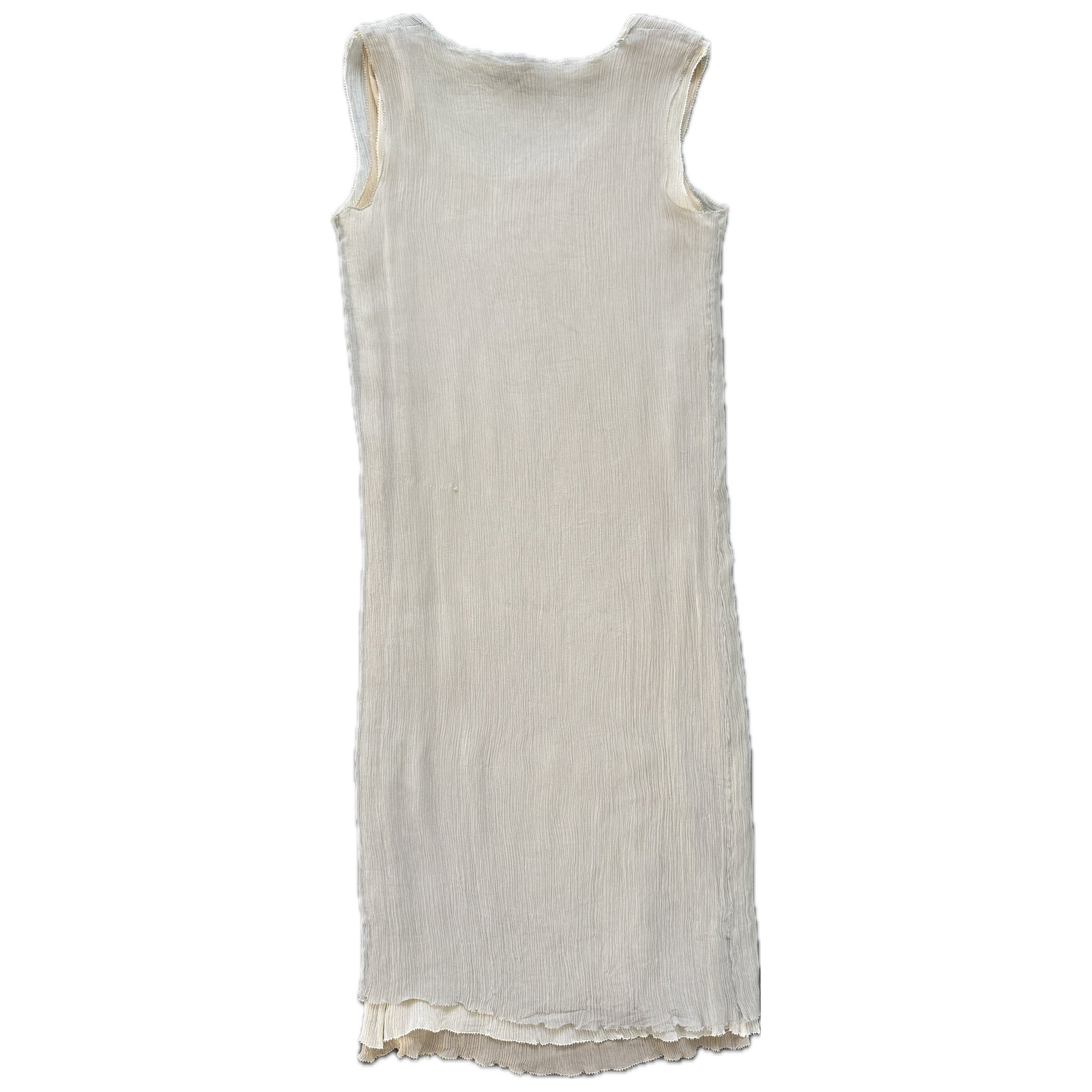 Silk chiffon layered dress