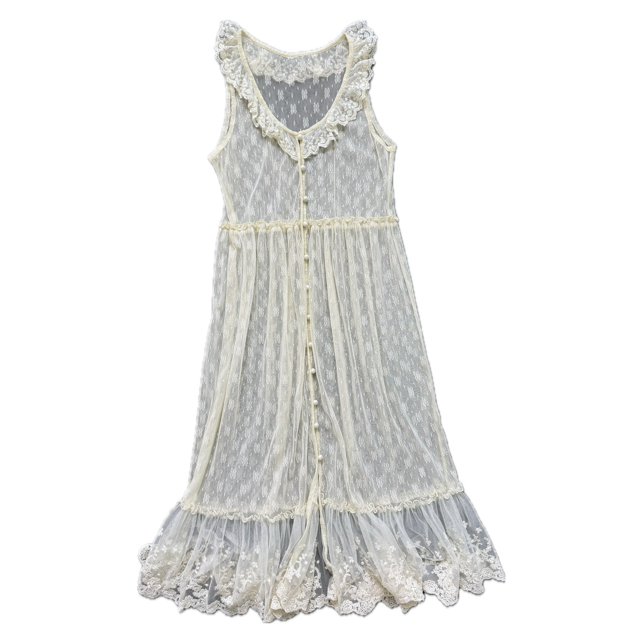 Vintage lace maxi dress