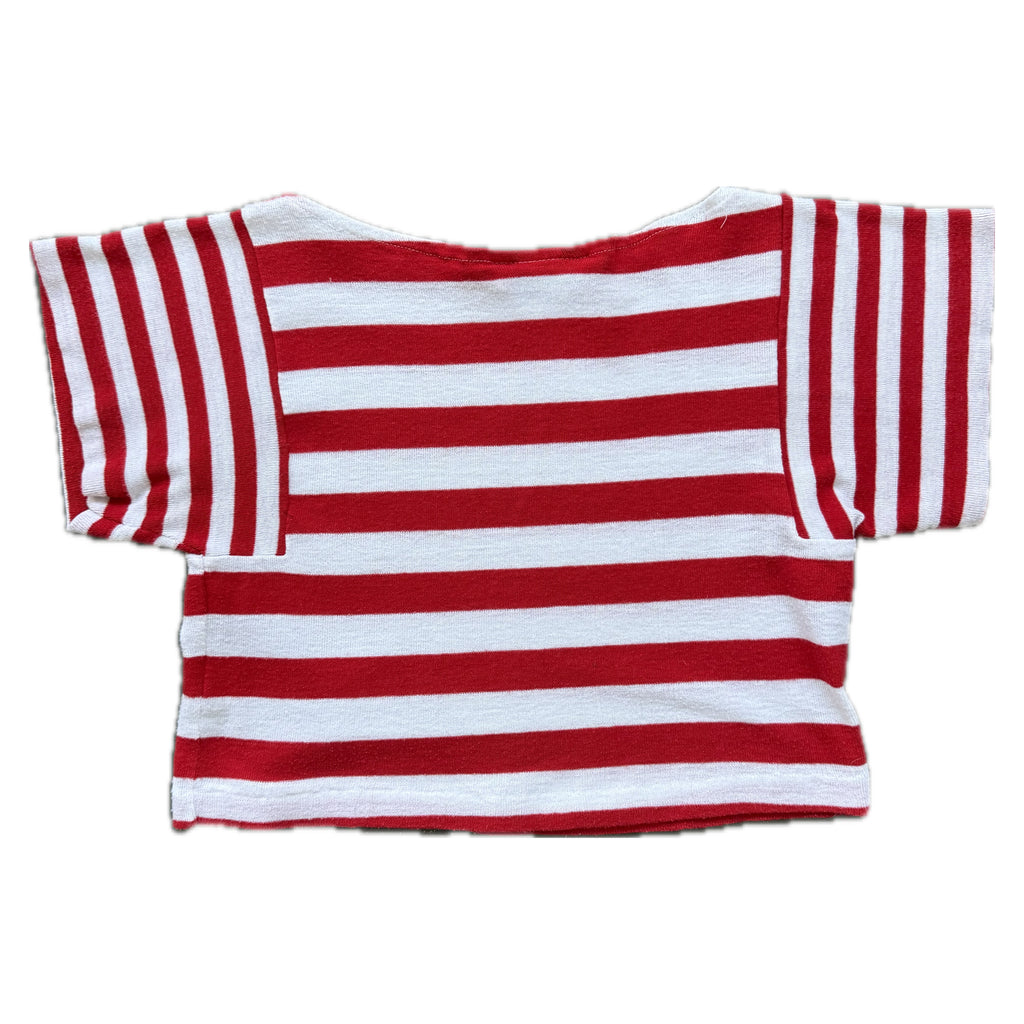 Vintage cropped striped tee