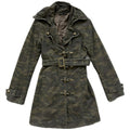 Y2K camo fireman clasp coat