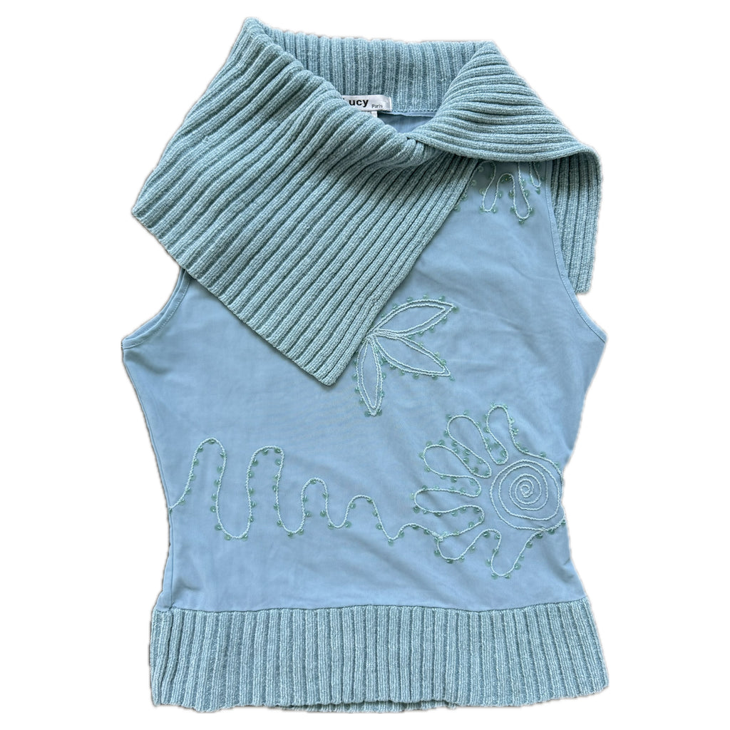 Vintage mock neck top