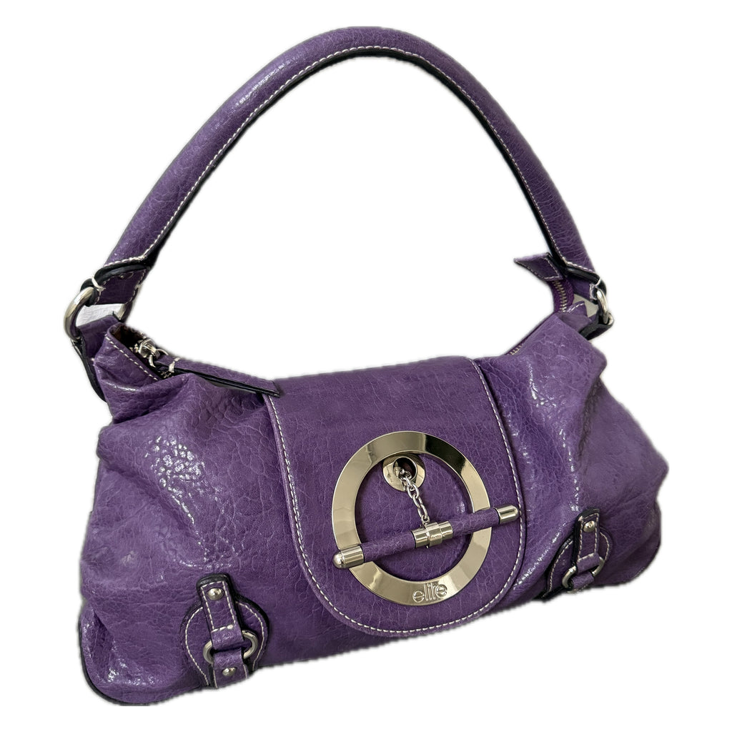 Vintage purple faux leather bag