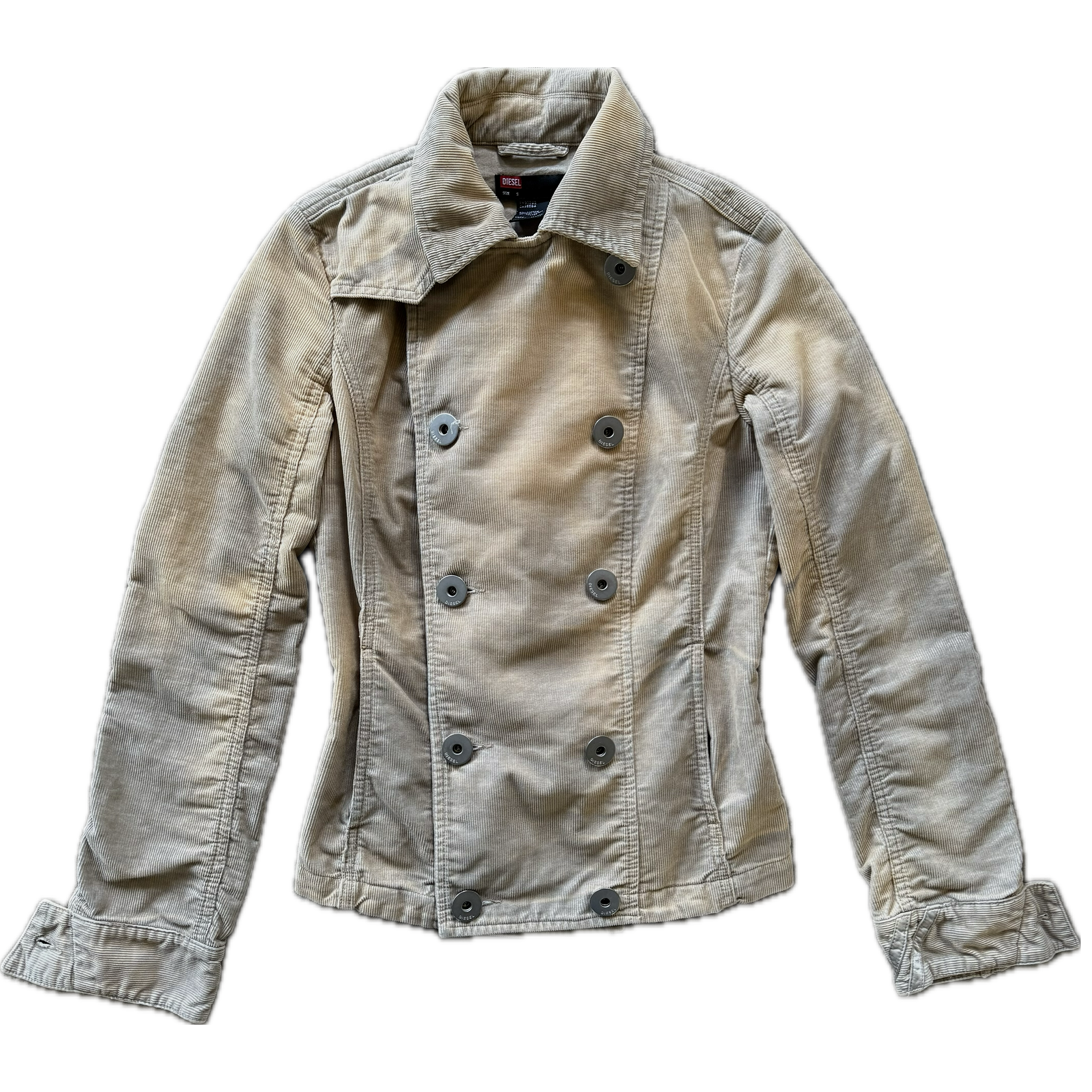 Diesel double breasted corduroy jacket