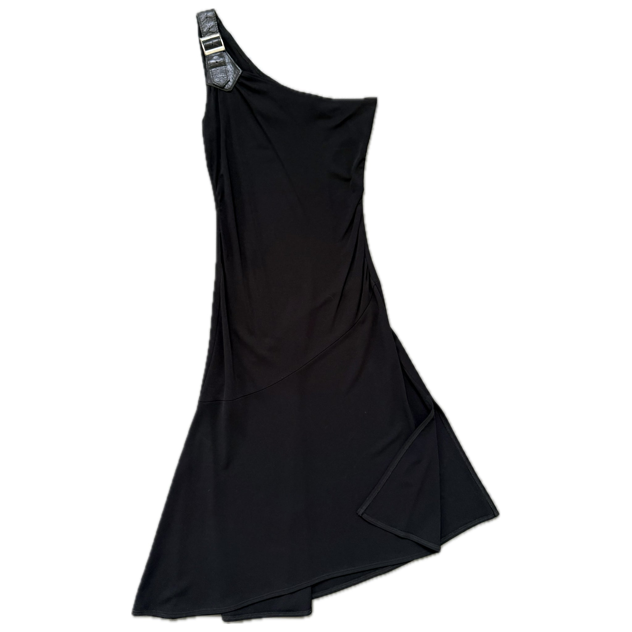 Vintage buckle strap dress