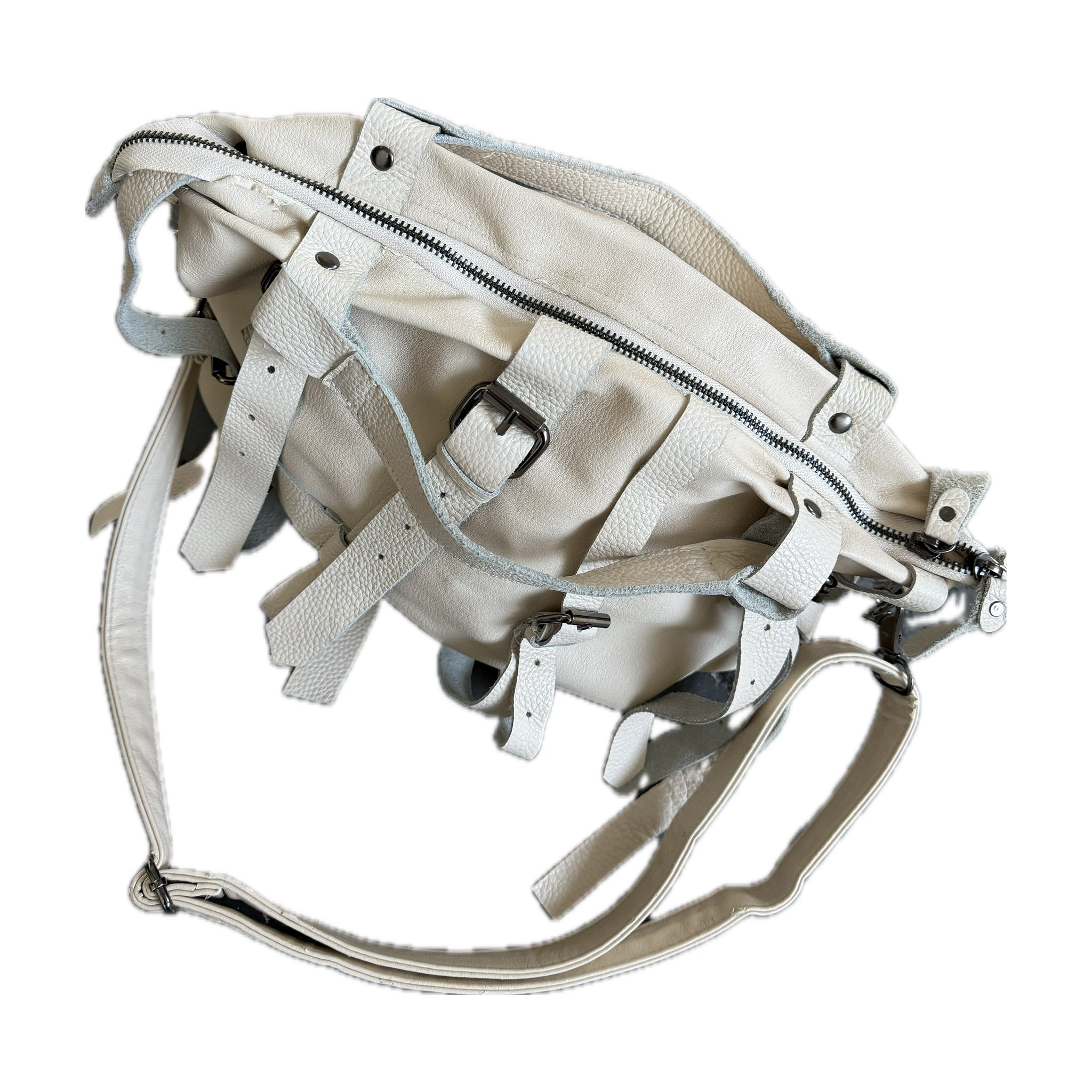 Vintage buckle 2 way bag