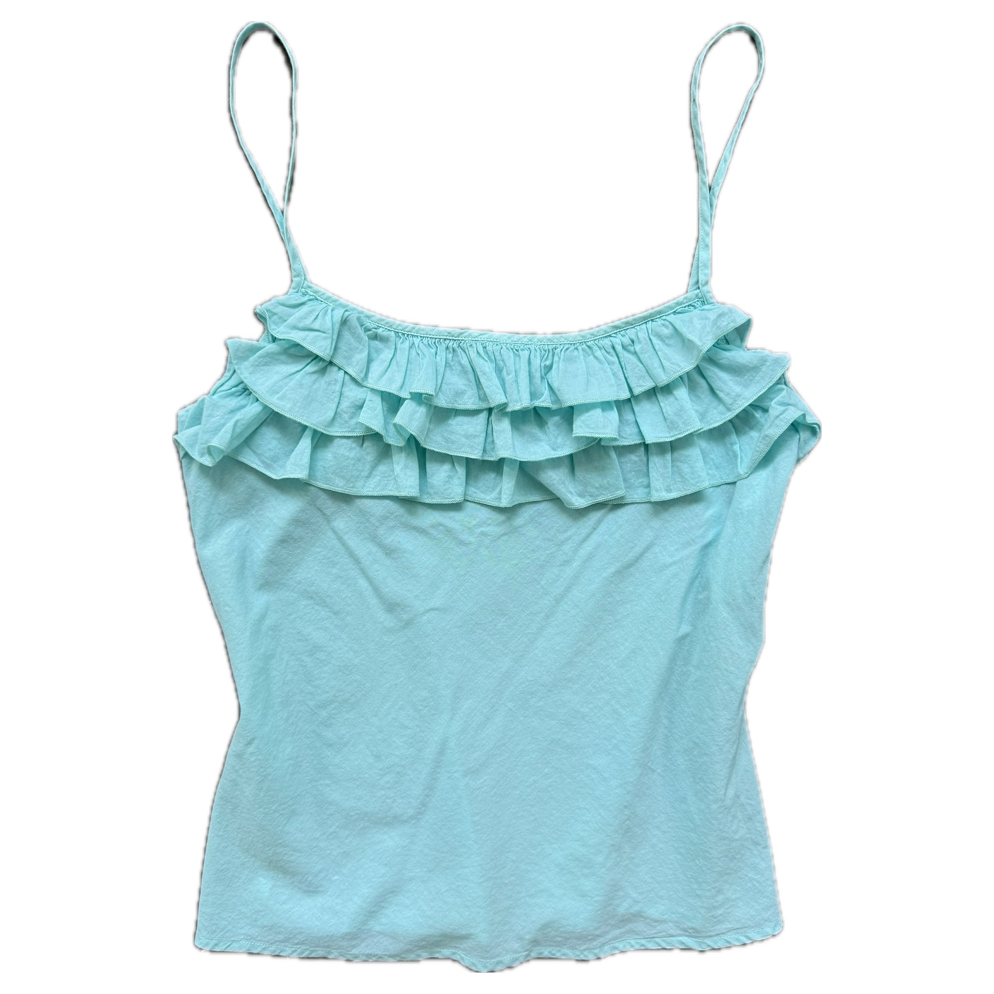 Vintage ruffle tank top