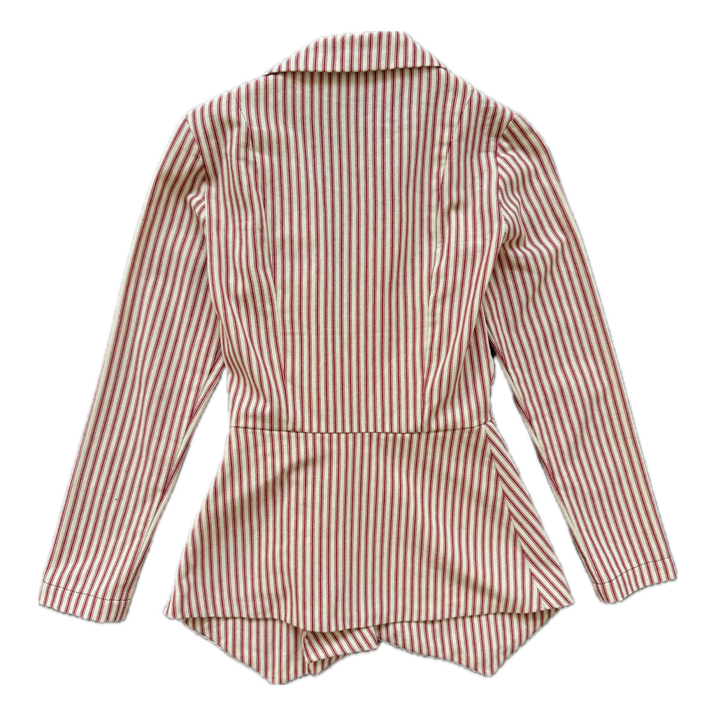 Striped asymmetrical top
