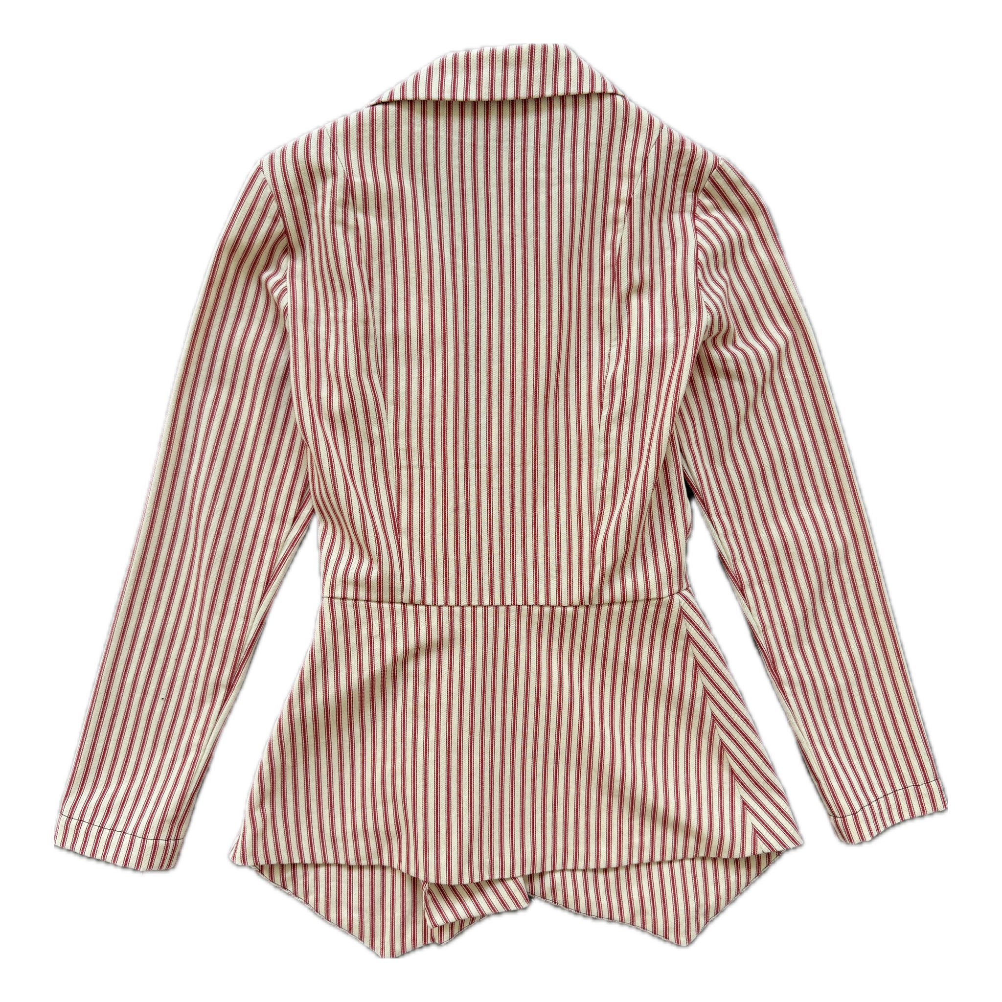 Striped asymmetrical top