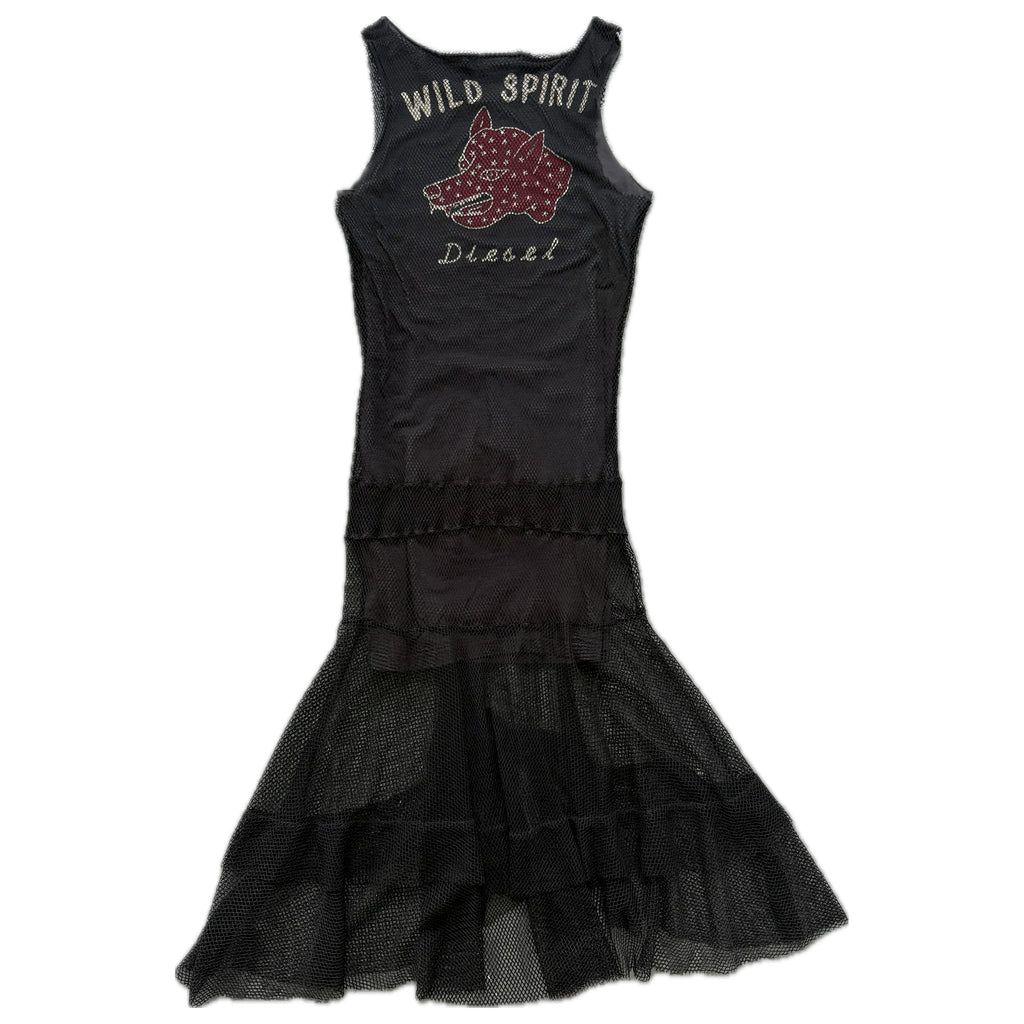 Diesel mesh maxi dress