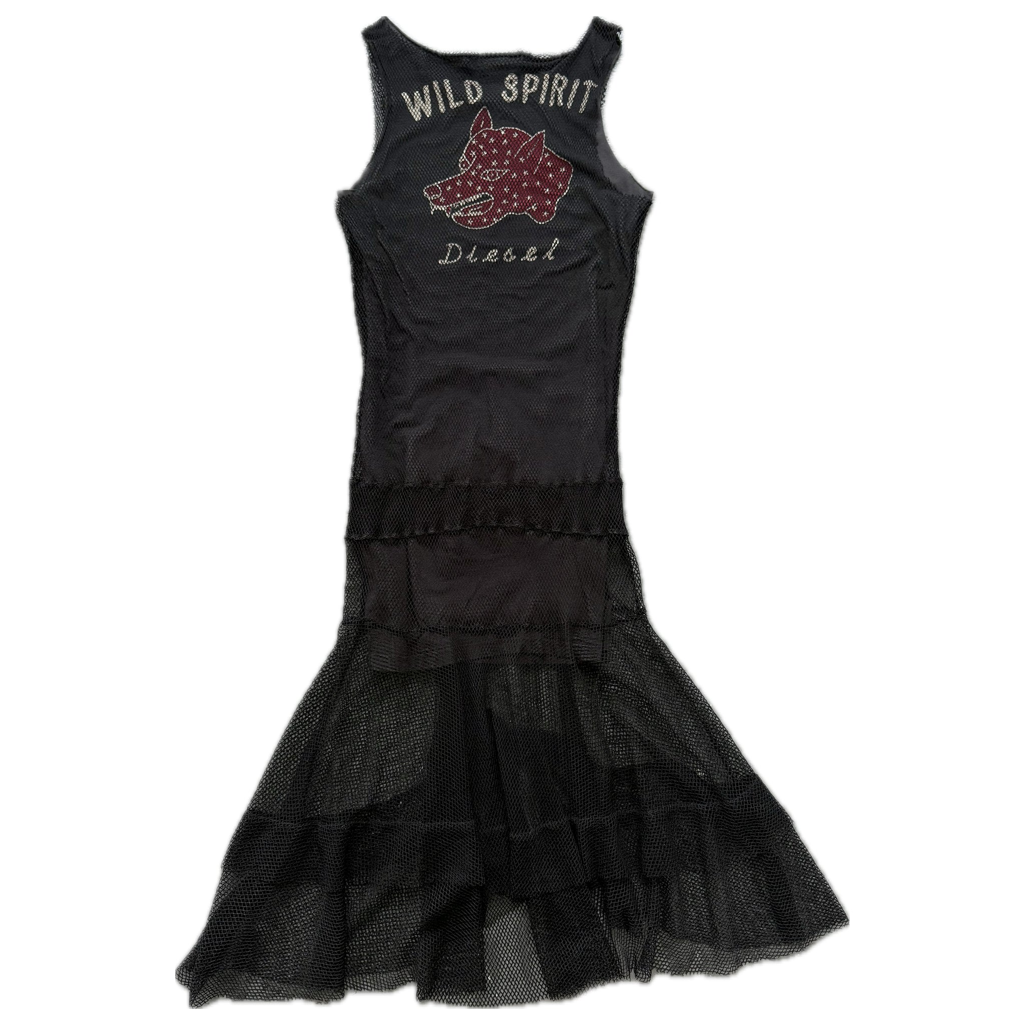 Diesel mesh maxi dress