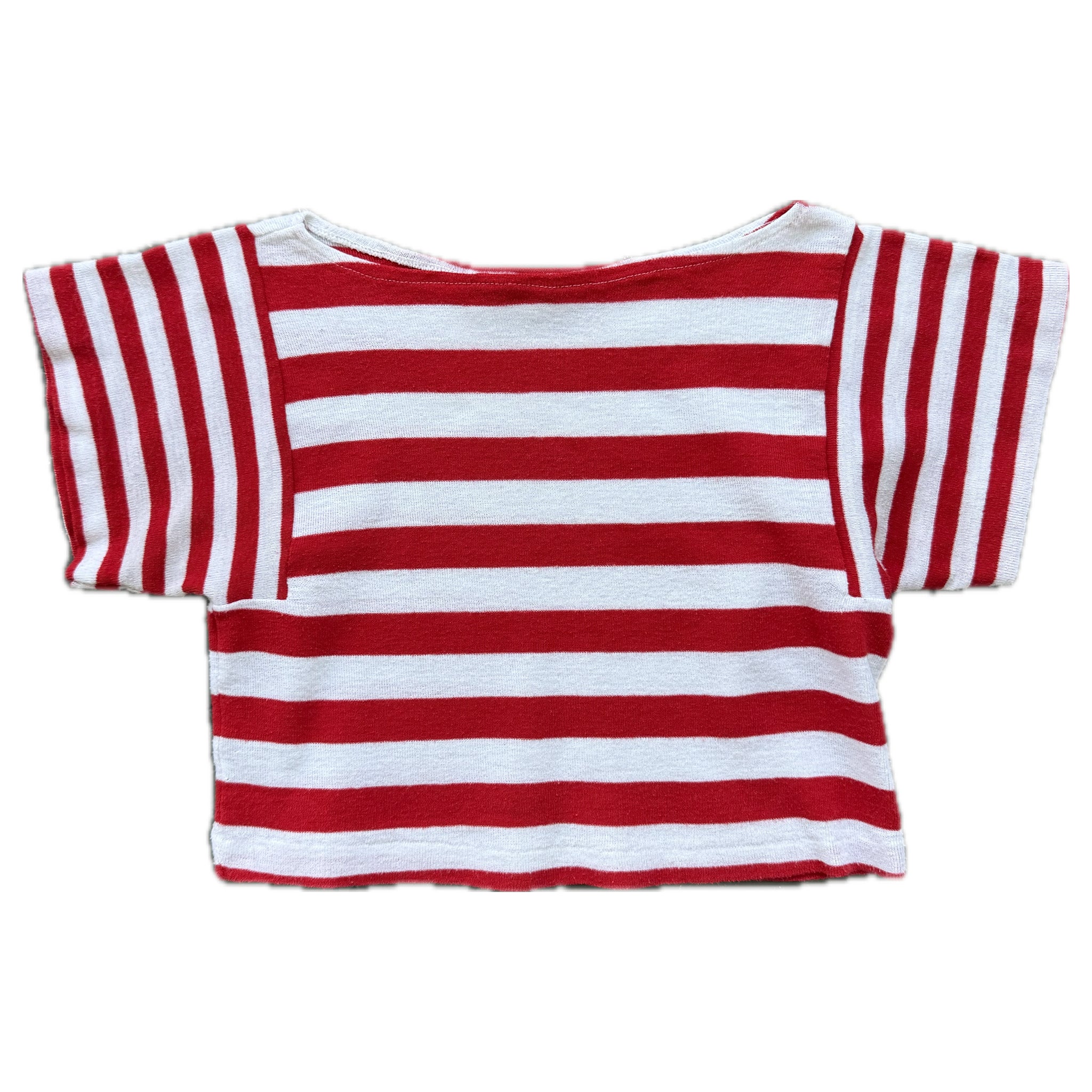Vintage cropped striped tee