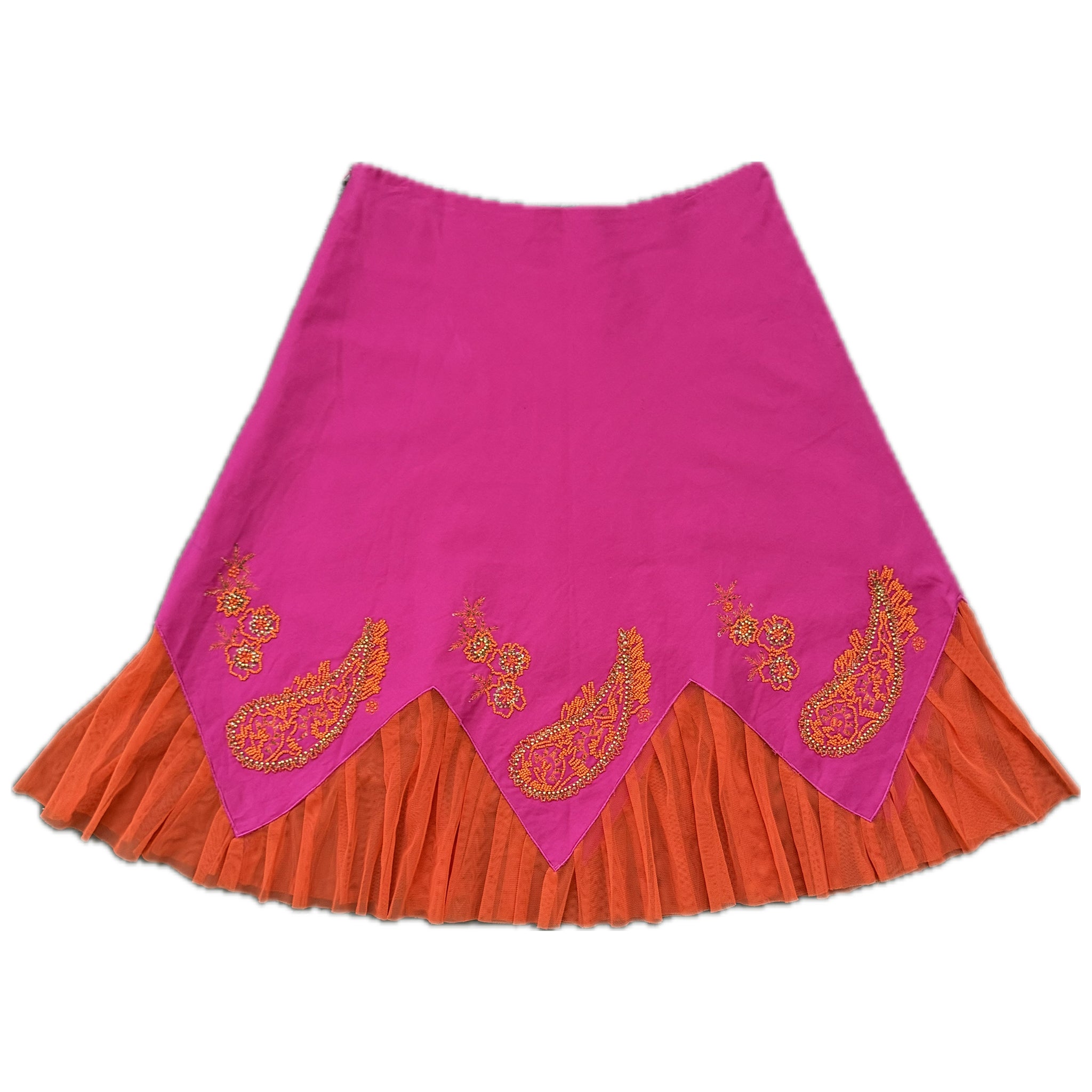 Vintage beaded midi skirt