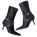 Sergio Rossi buckle heeled boots