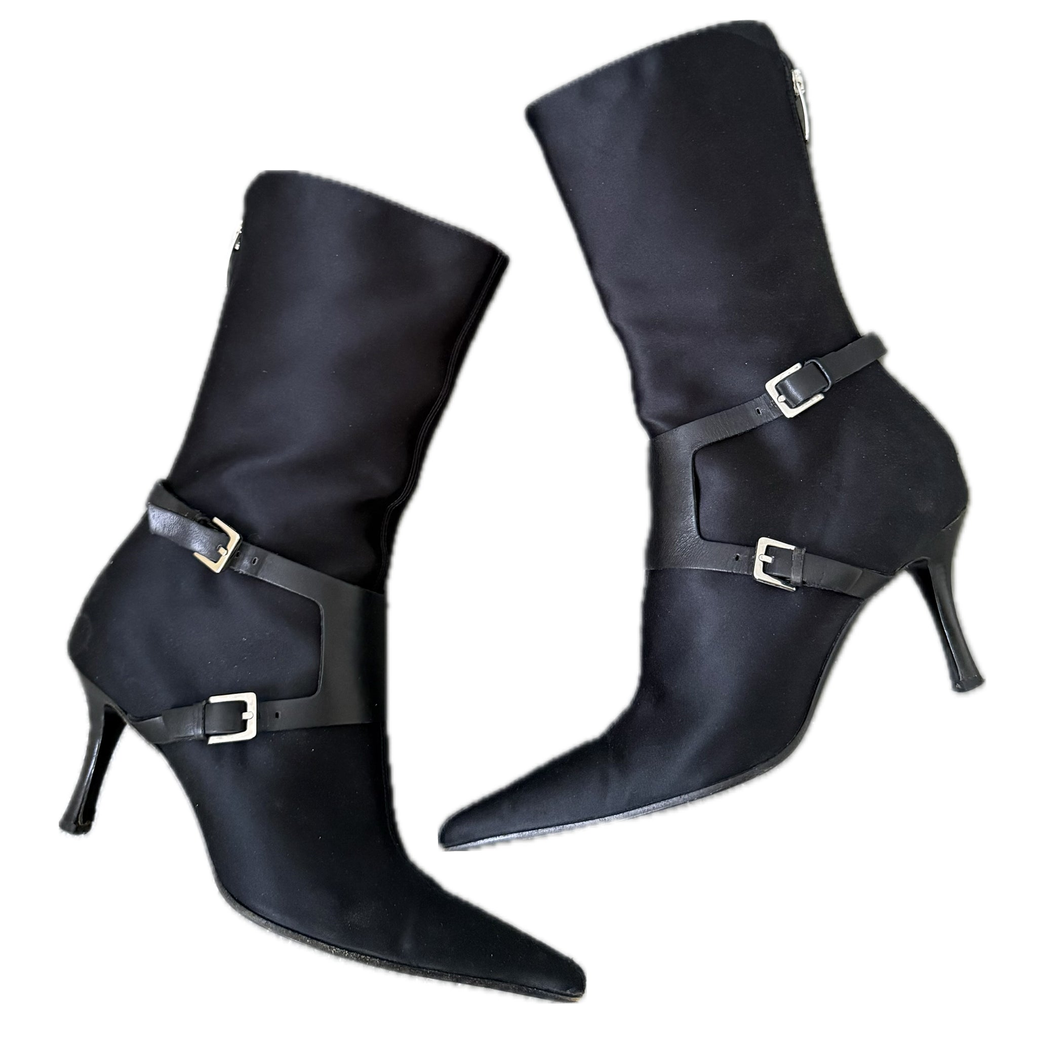 Sergio Rossi buckle heeled boots