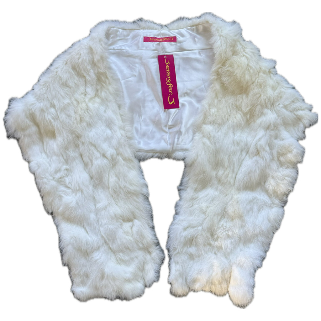 Jennyfer J. rabbit fur scarf/stole