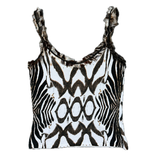 Vintage animal print tank top