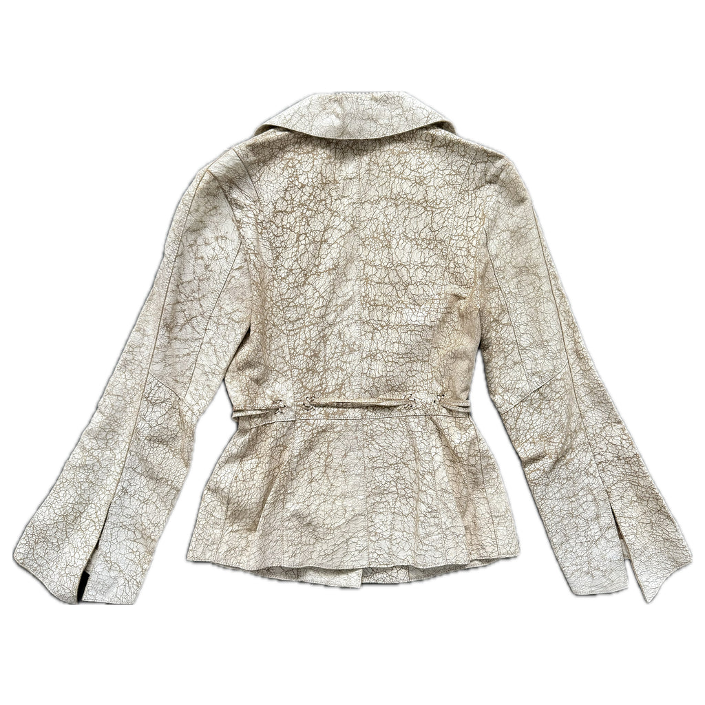 Guess cracked leather jacket