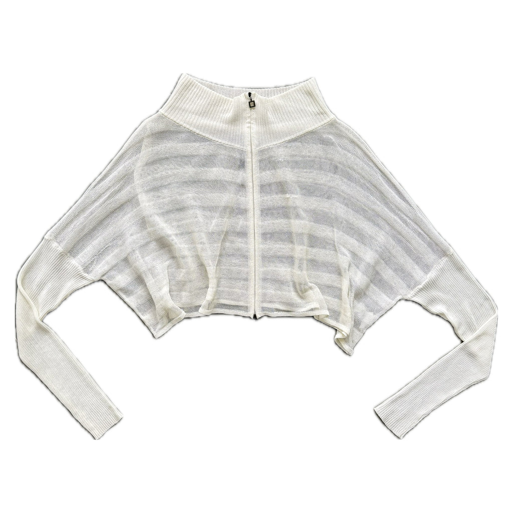 Sarah Pacini cropped long sleeve top