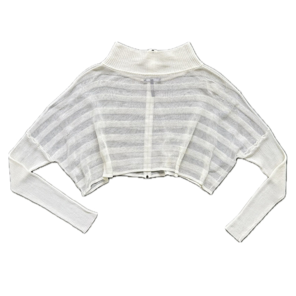 Sarah Pacini cropped long sleeve top