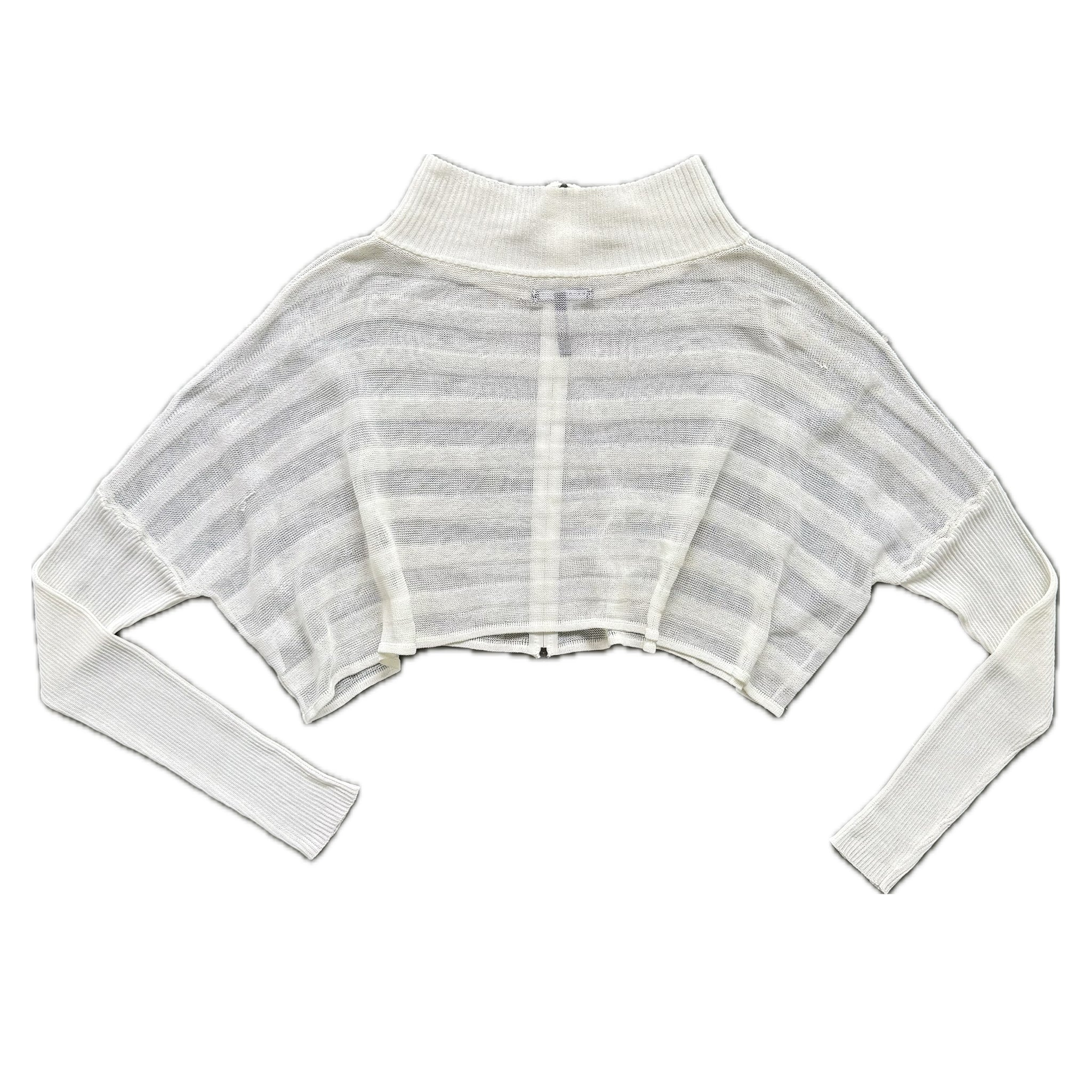 Sarah Pacini cropped long sleeve top