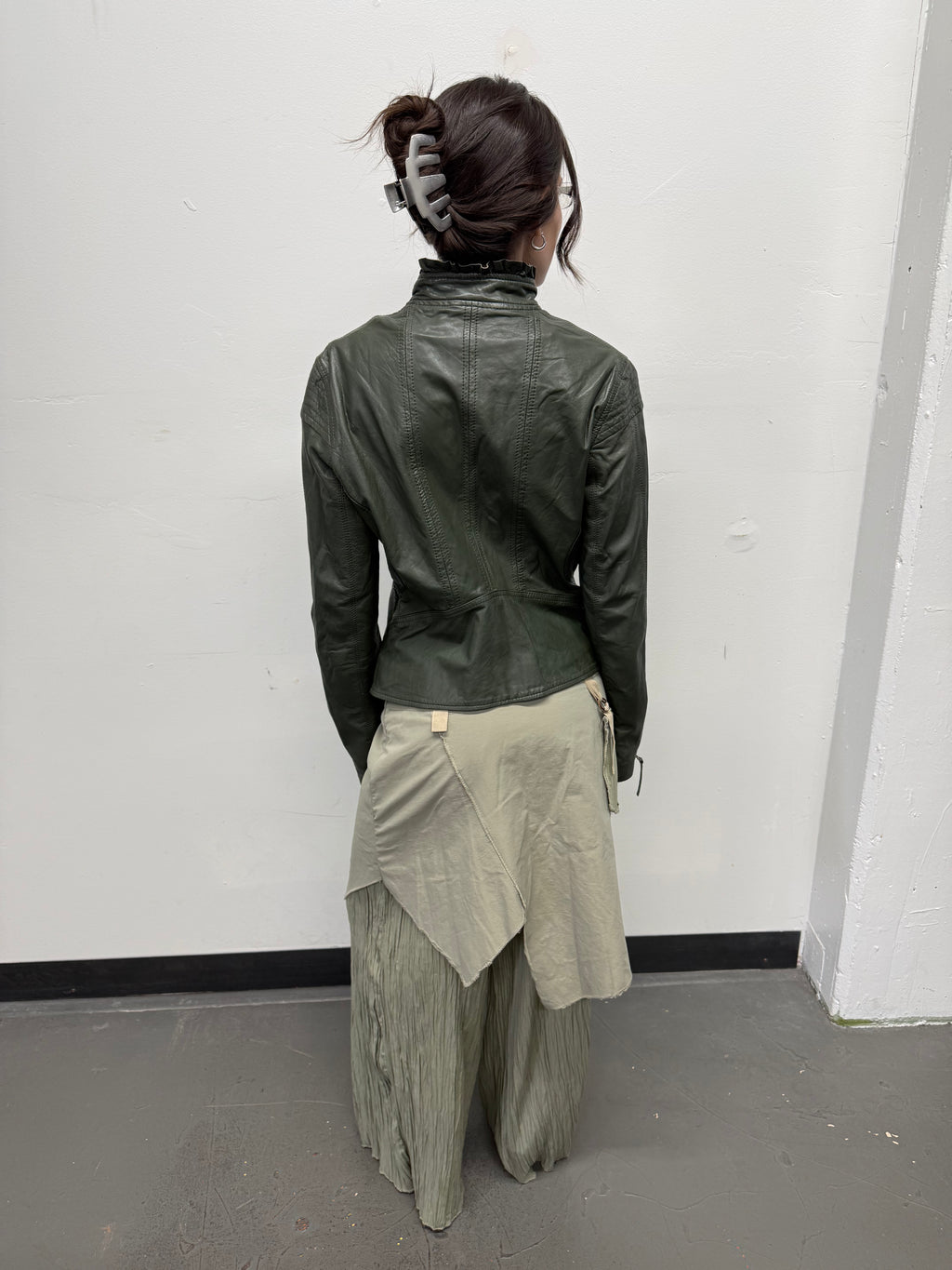 Goatskin leather jacket