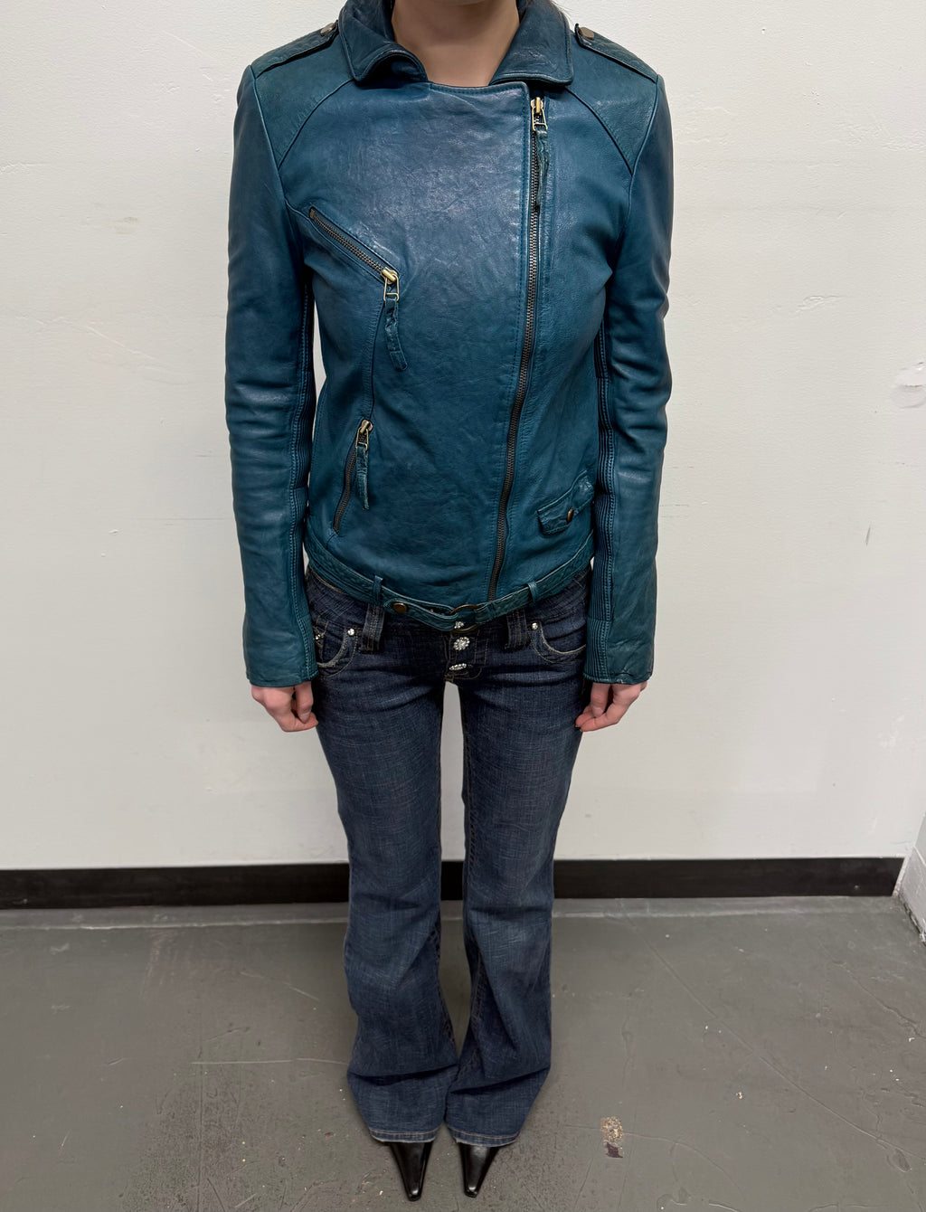 Sheepskin leather jacket