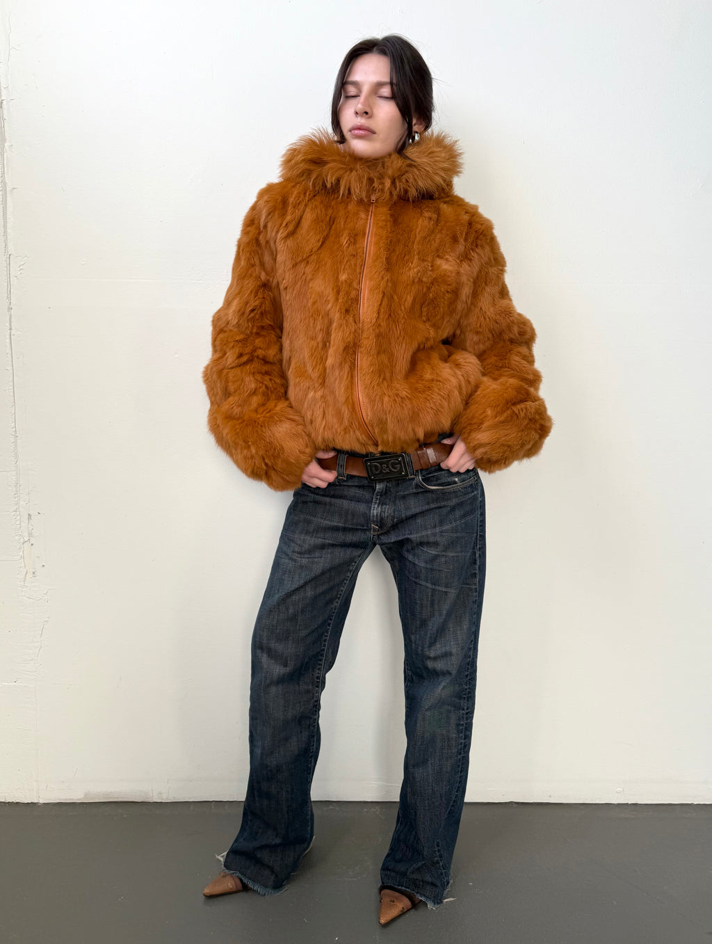 Rabbit fur jacket