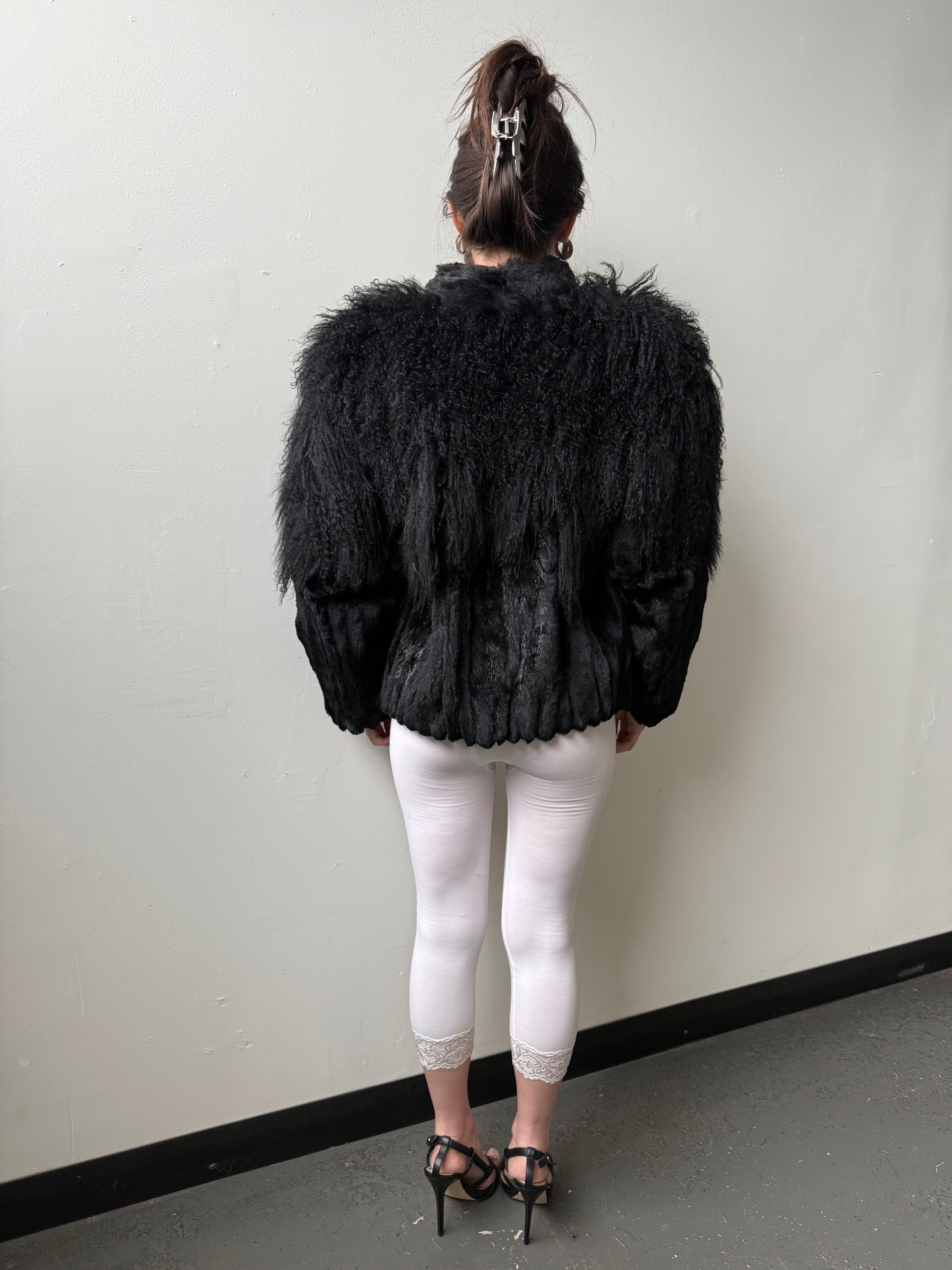Mongolian & rabbit fur jacket