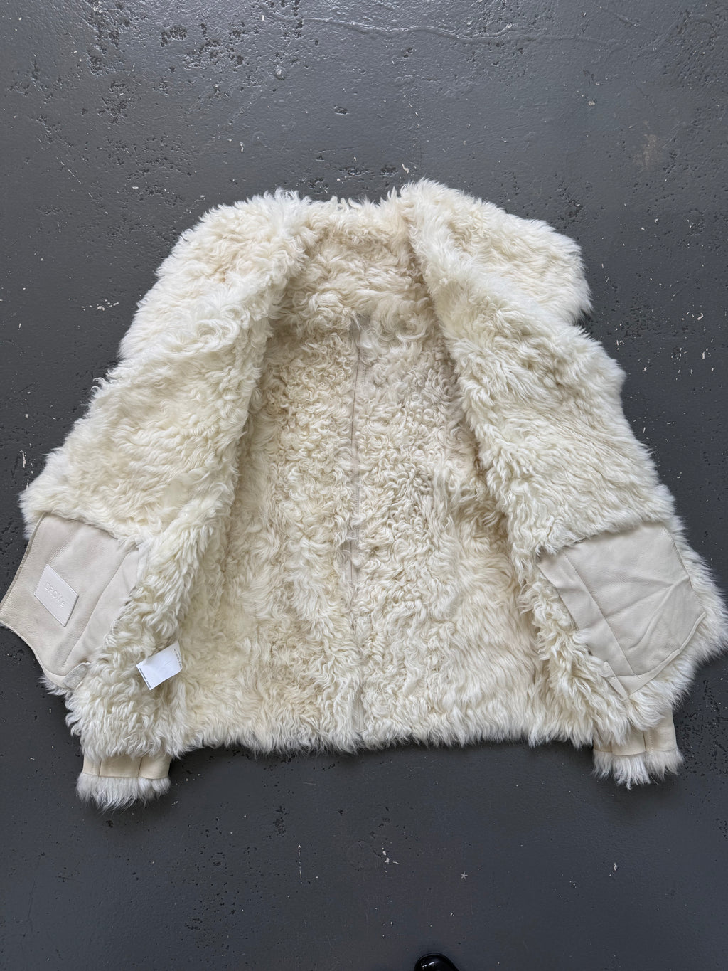 Drome shearling lambskin leather jacket