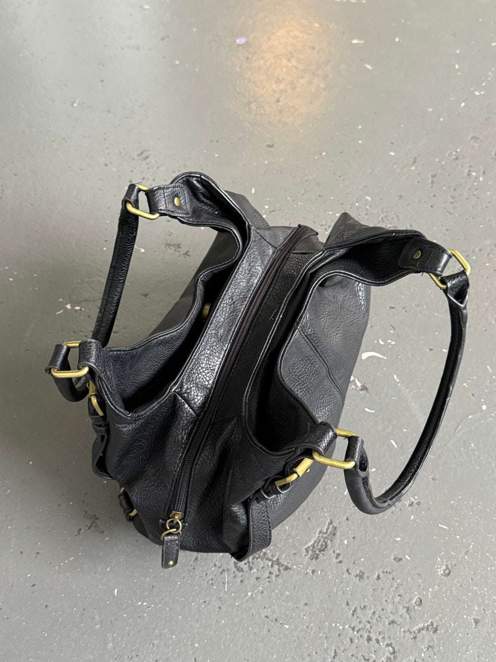 Vintage leather buckle bag