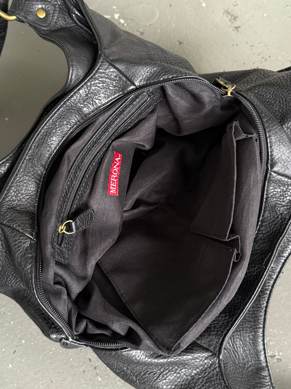 Vintage leather buckle bag