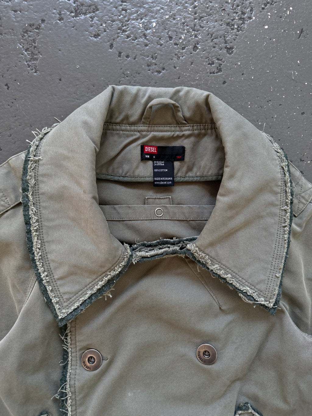 Diesel double breasted coat