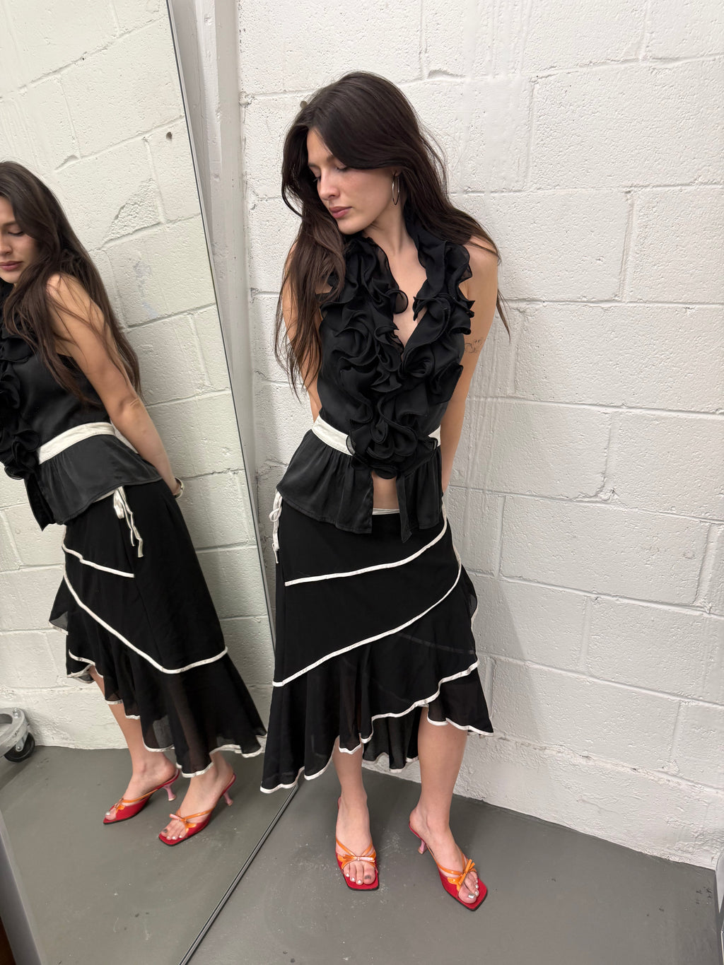 Vintage asymmetrical skirt