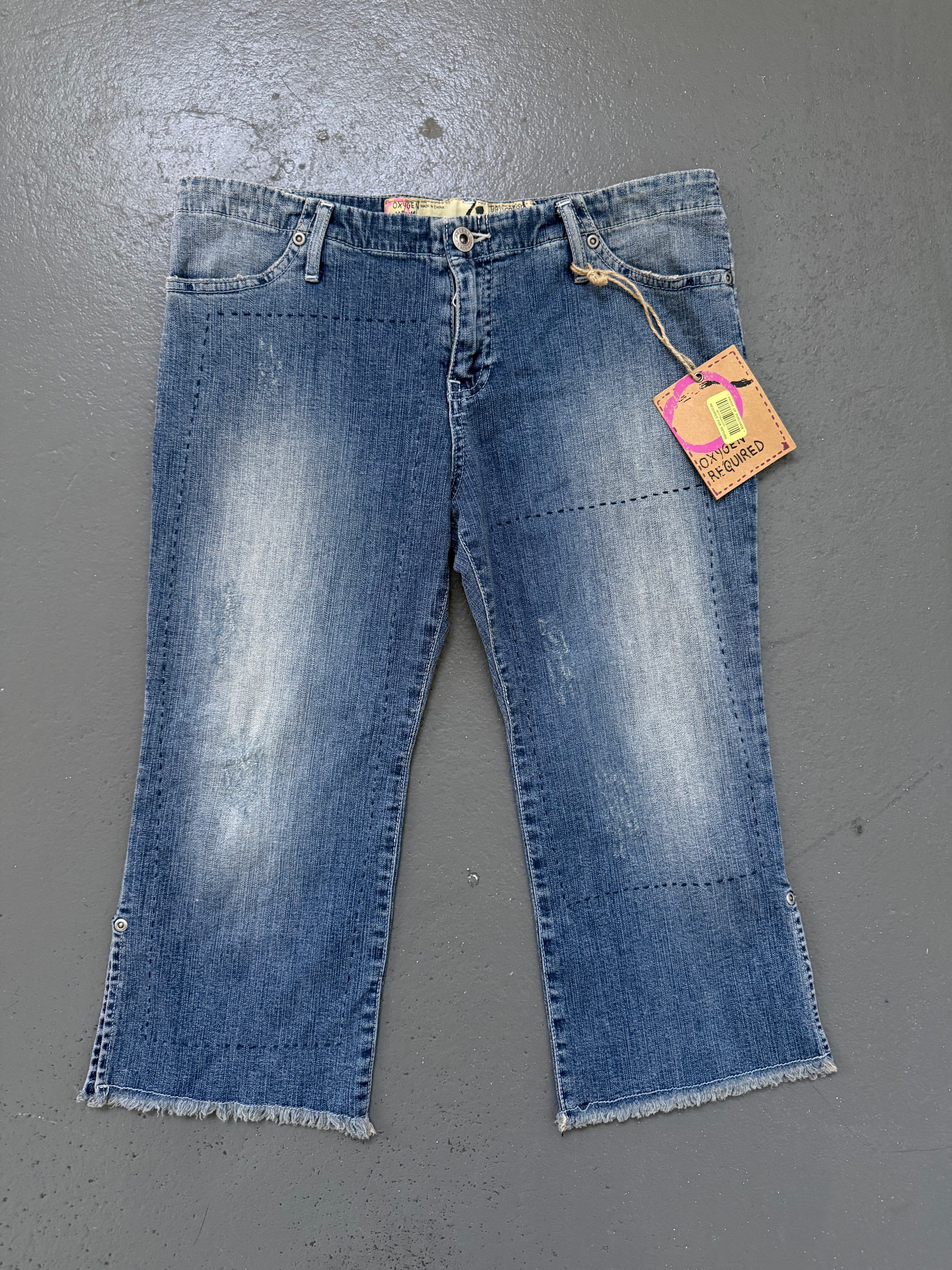 Vintage denim capris