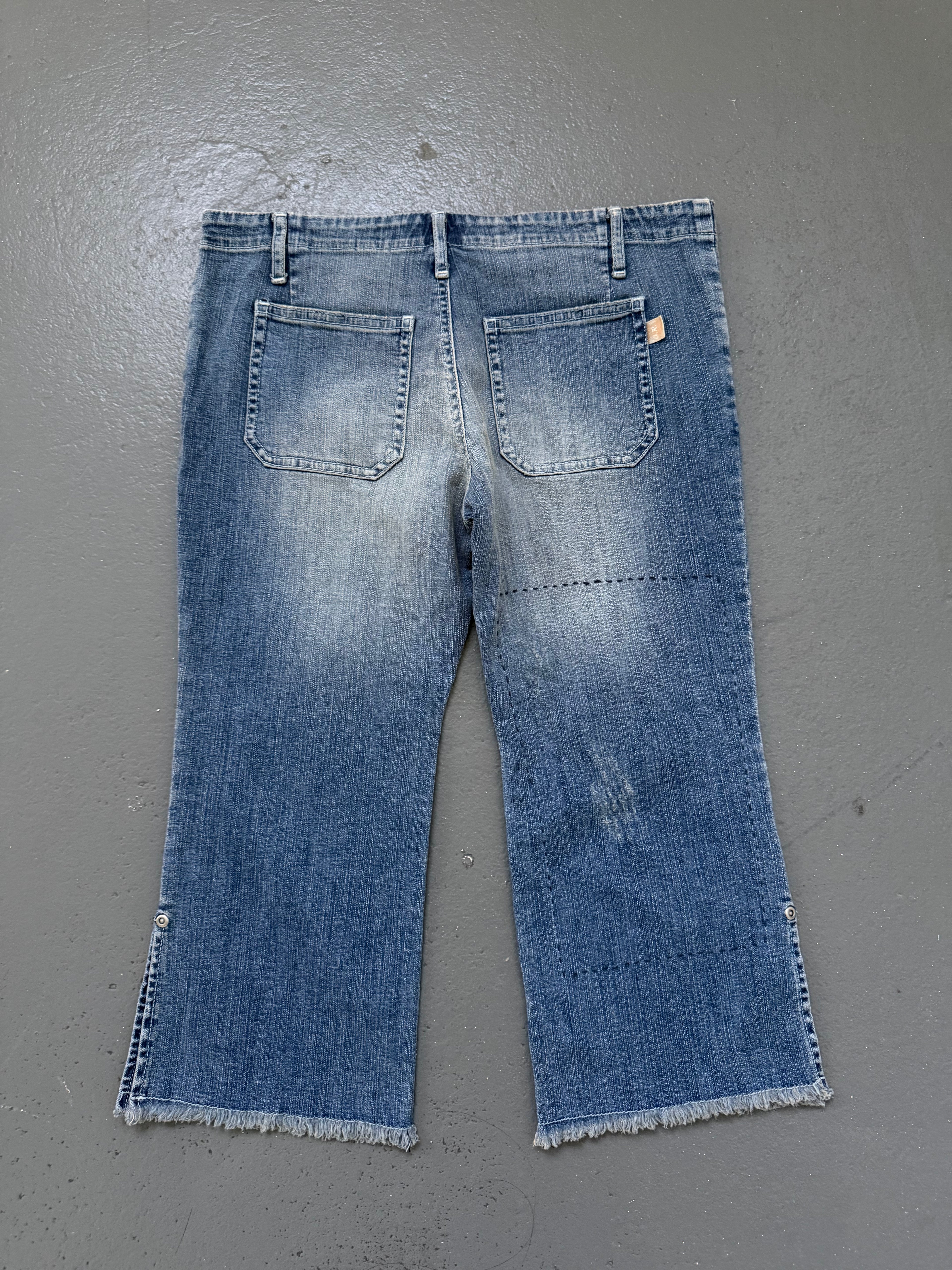 Vintage denim capris