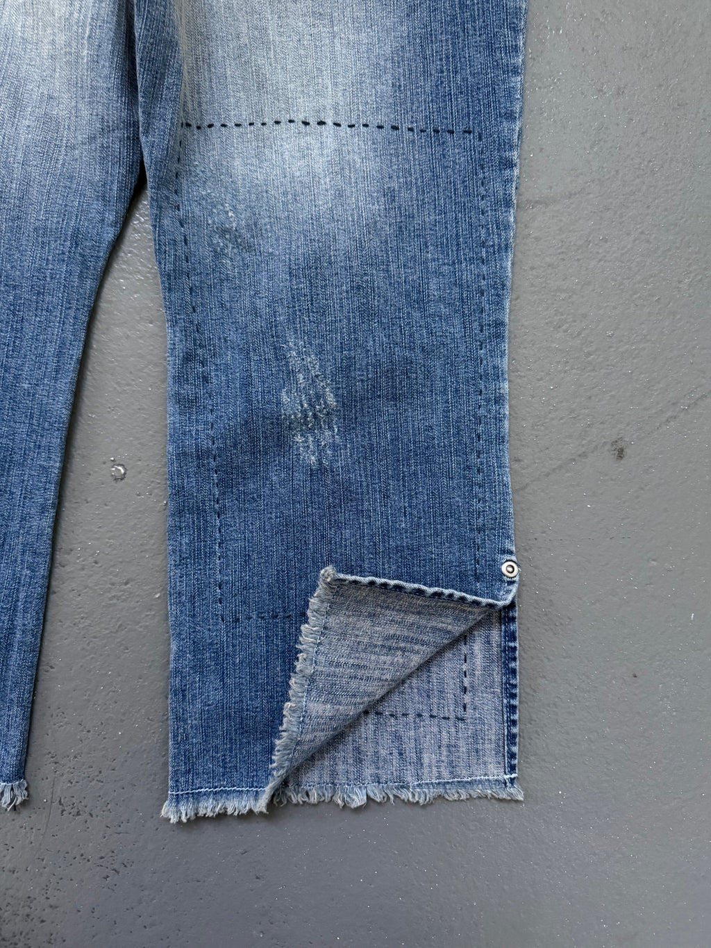 Vintage denim capris