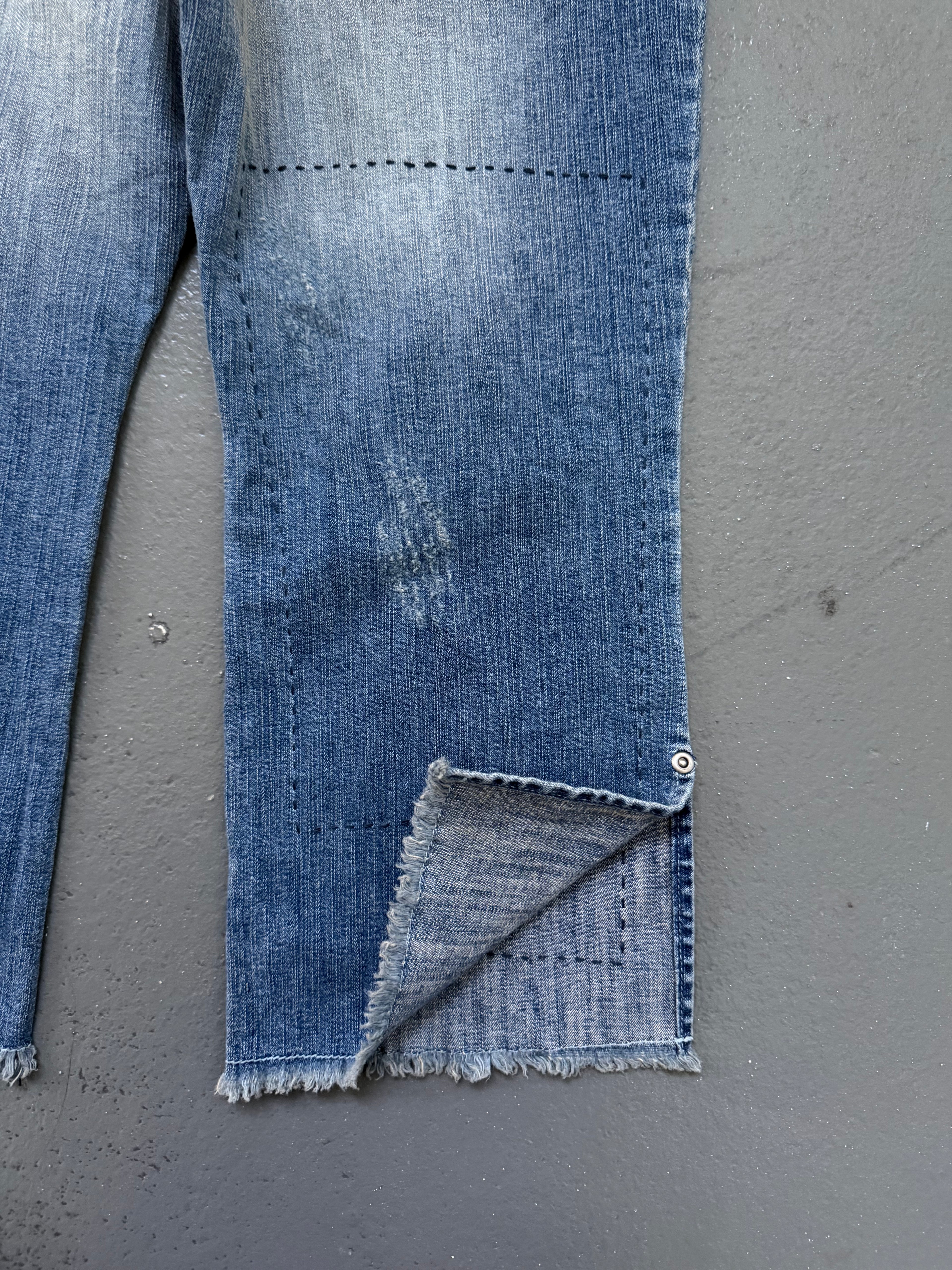 Vintage denim capris