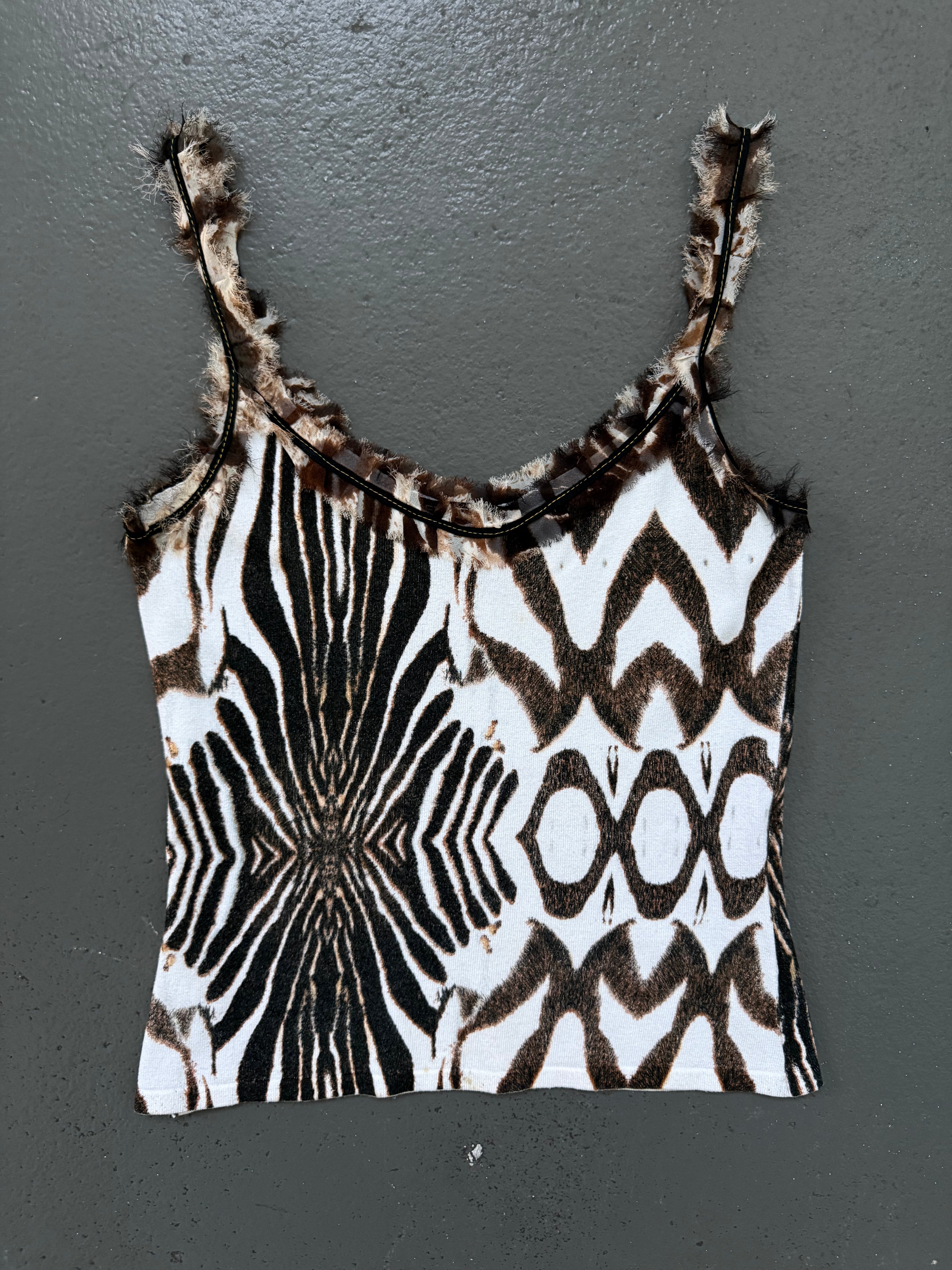 Vintage animal print tank top