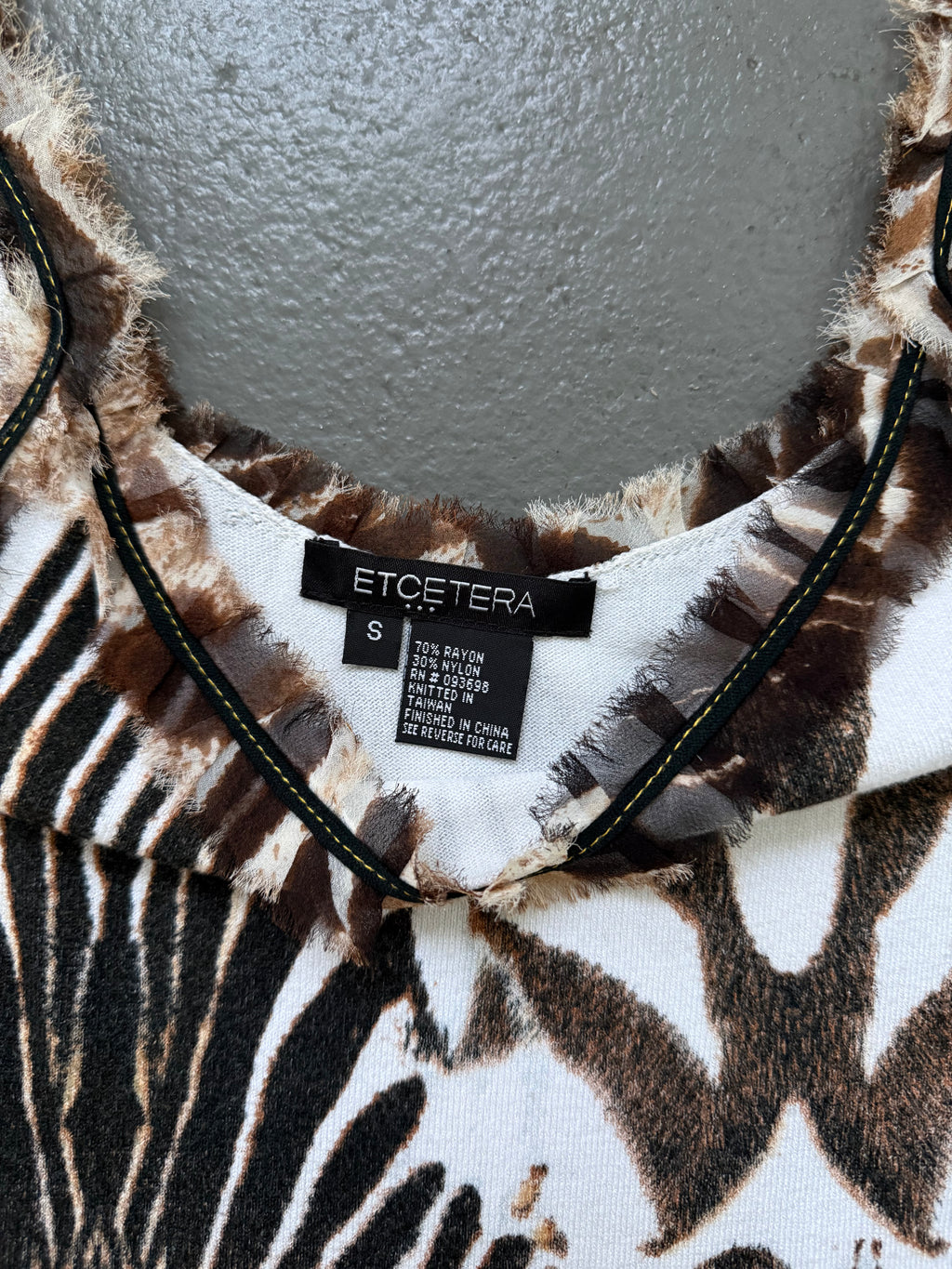 Vintage animal print tank top